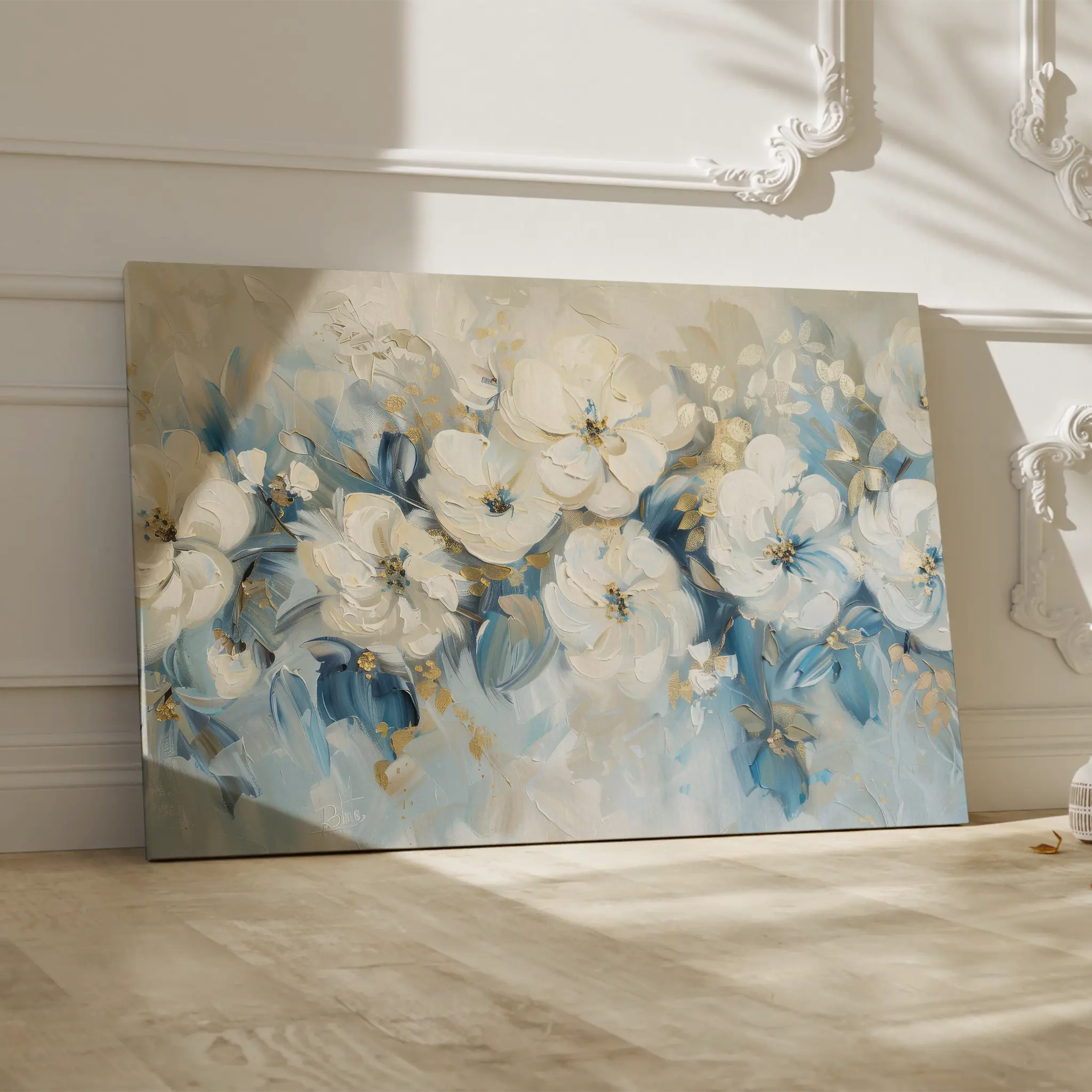 Floral Canvas Wall Art WAD480-F 90 x 60 cm / Stretched on hidden frame