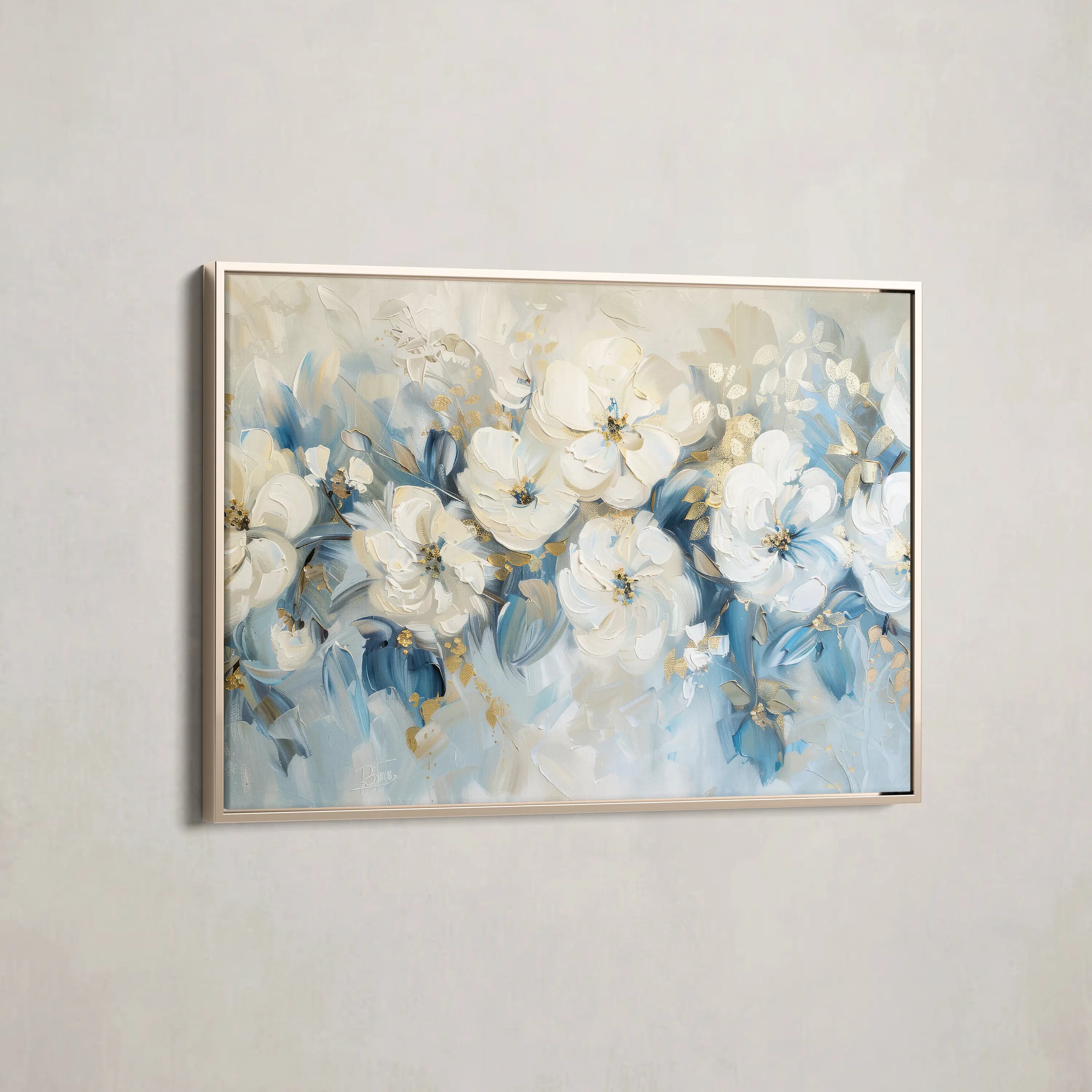 Floral Canvas Wall Art WAD480-F 90 x 60 cm / Stretched on hidden frame