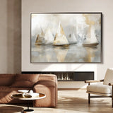 Landscape 481 Canvas Art 90 x 60 cm / Stretched on hidden frame