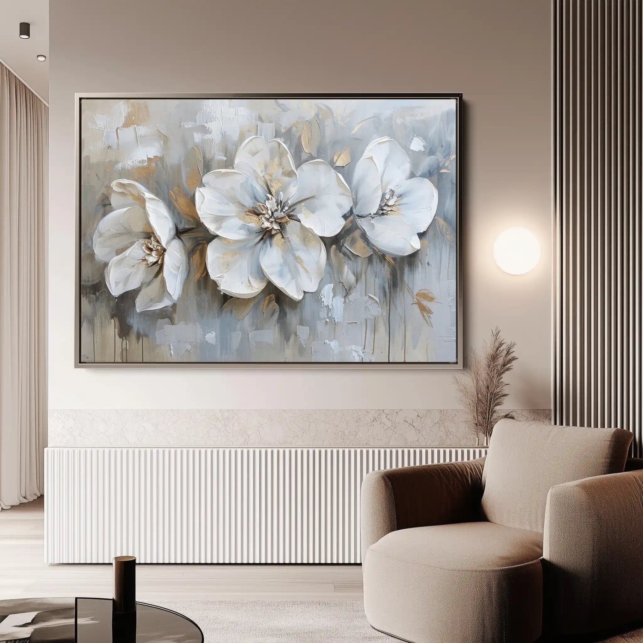 Floral Canvas Wall Art WAD482-F 90 x 60 cm / Stretched on hidden frame