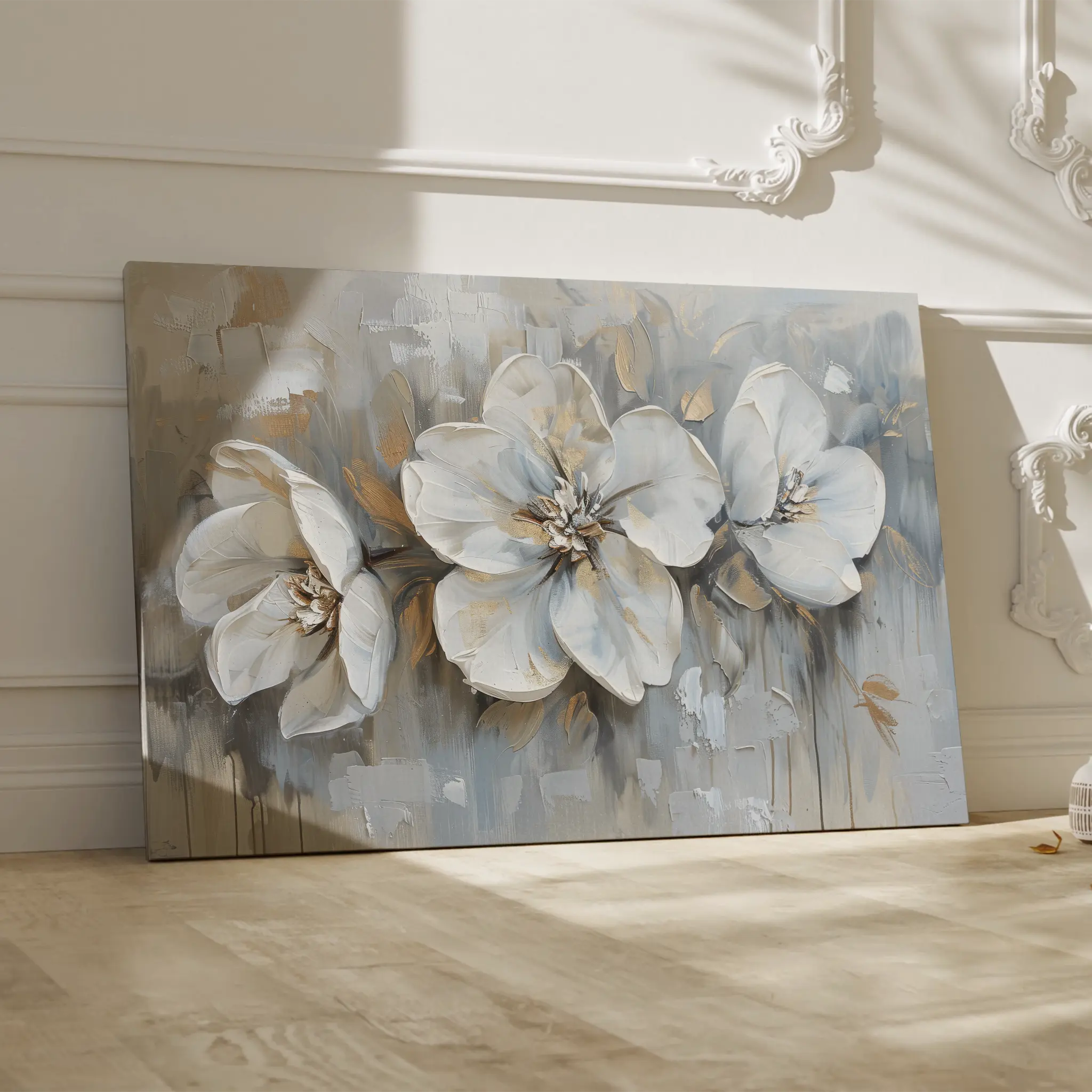 Floral Canvas Wall Art WAD482-F 90 x 60 cm / Stretched on hidden frame