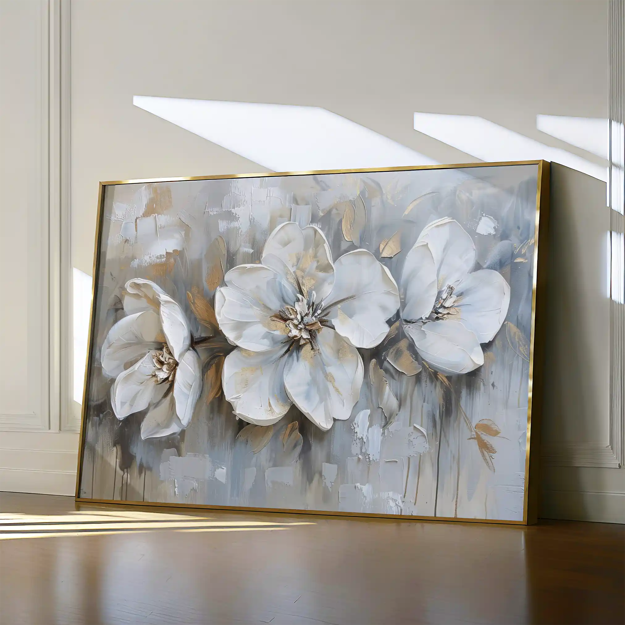 Floral Canvas Wall Art WAD482-F 90 x 60 cm / Stretched on hidden frame