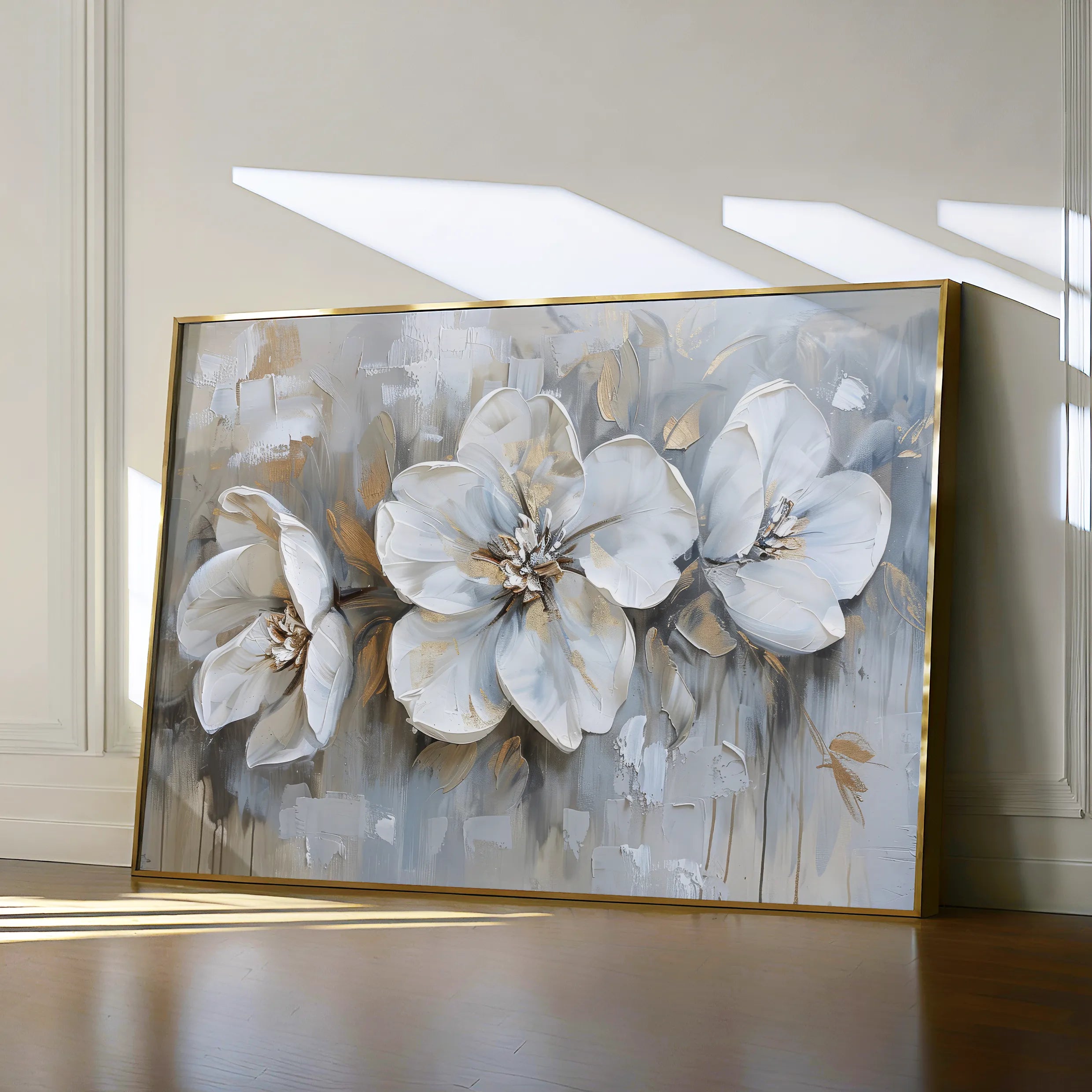 Floral Canvas Wall Art WAD482-F 90 x 60 cm / Stretched on hidden frame