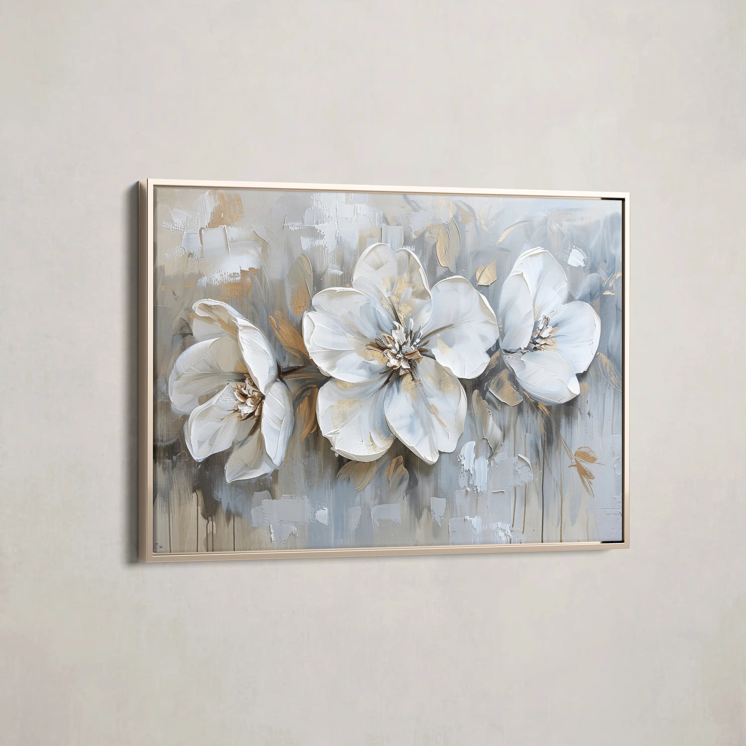 Floral Canvas Wall Art WAD482-F 90 x 60 cm / Stretched on hidden frame