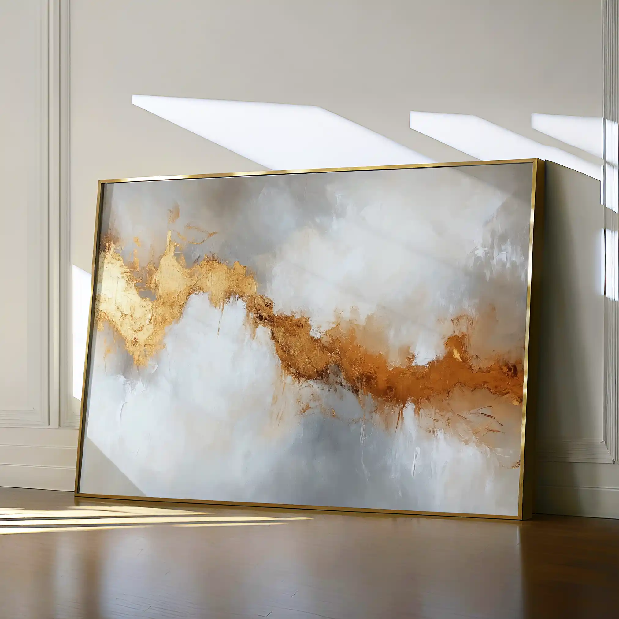 Abstract Canvas Wall Art WAD483-A 90 x 60 cm / Stretched on hidden frame