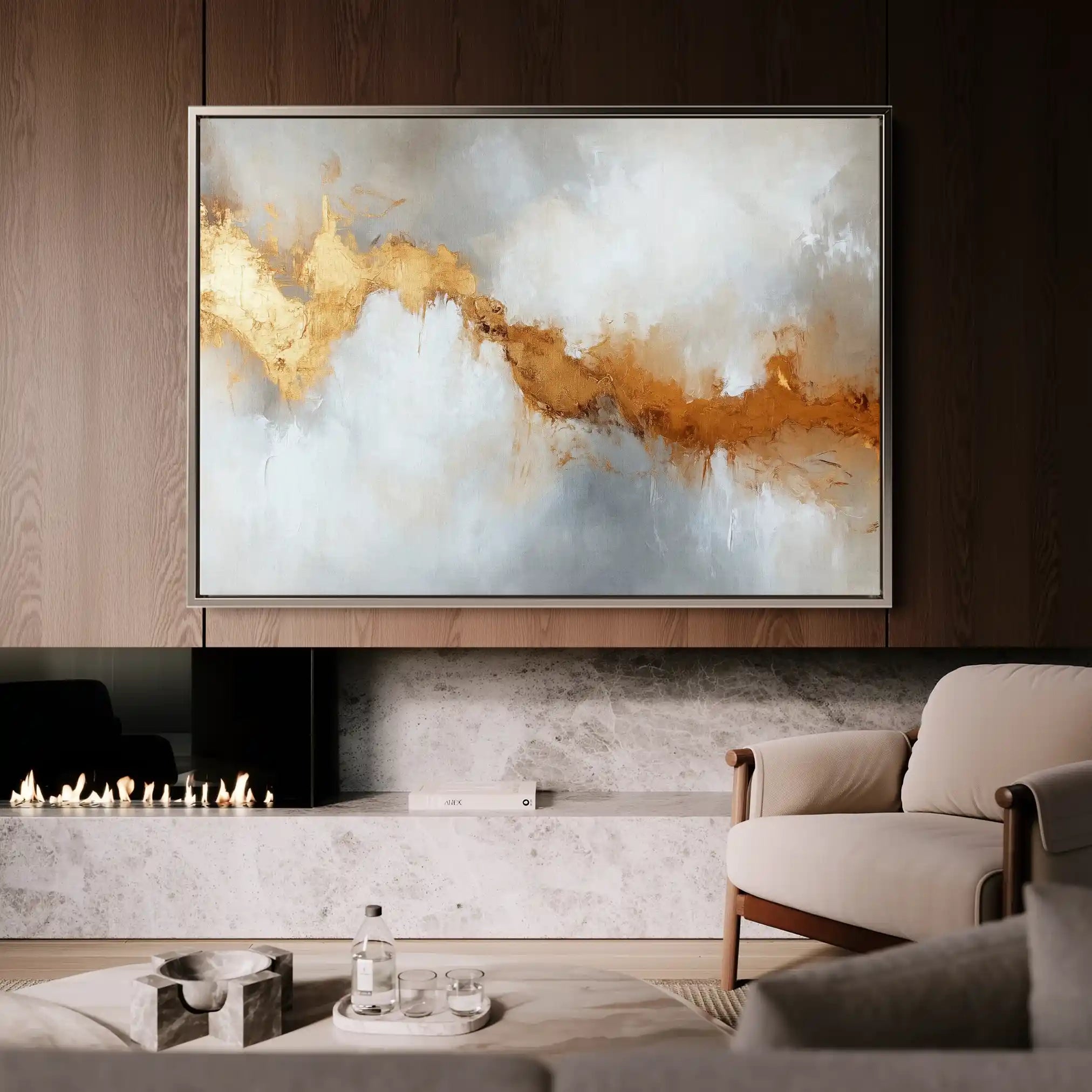 Abstract 483 Canvas Art 60 x 40 cm / Stretched on hidden frame