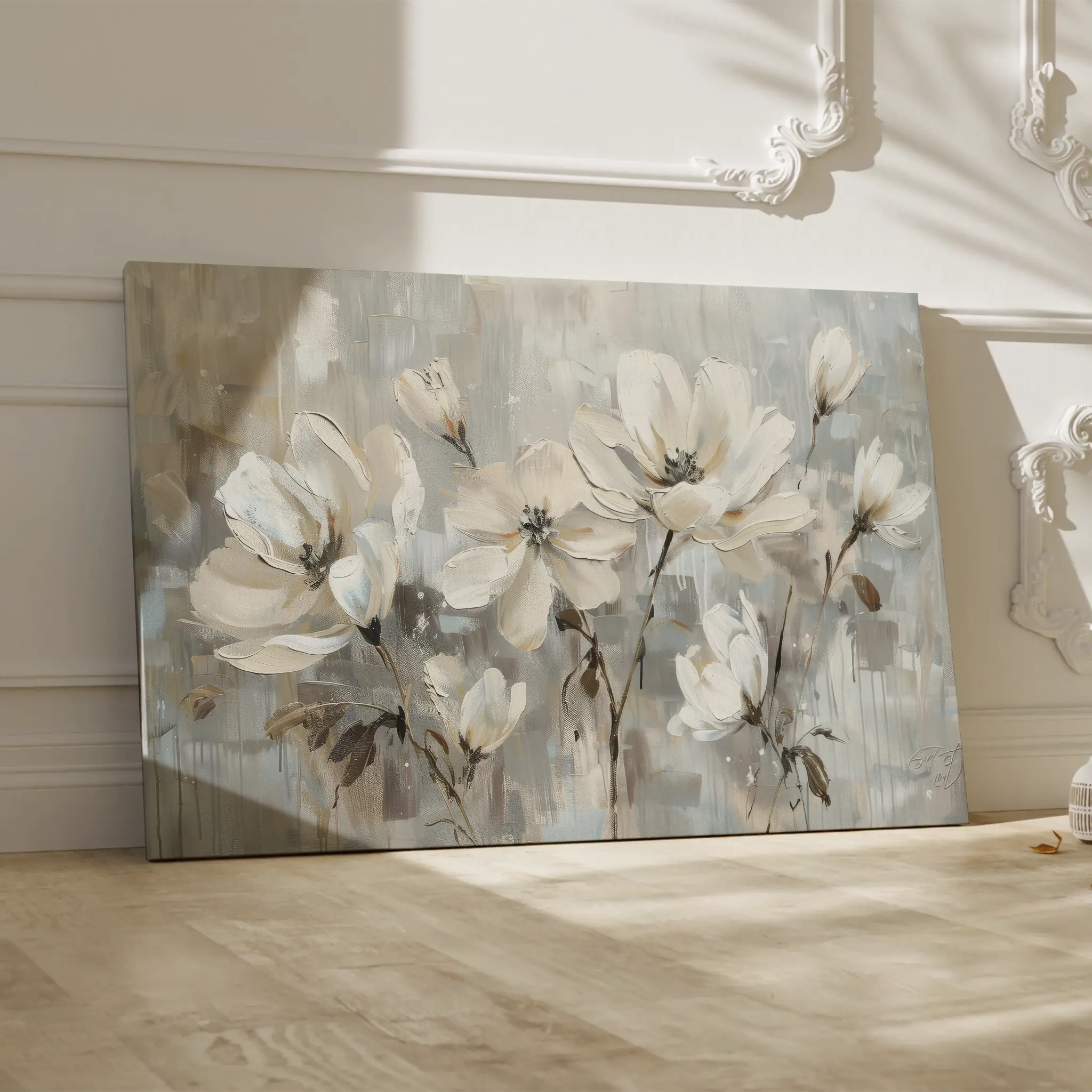 Floral Canvas Wall Art WAD483-F 90 x 60 cm / Stretched on hidden frame