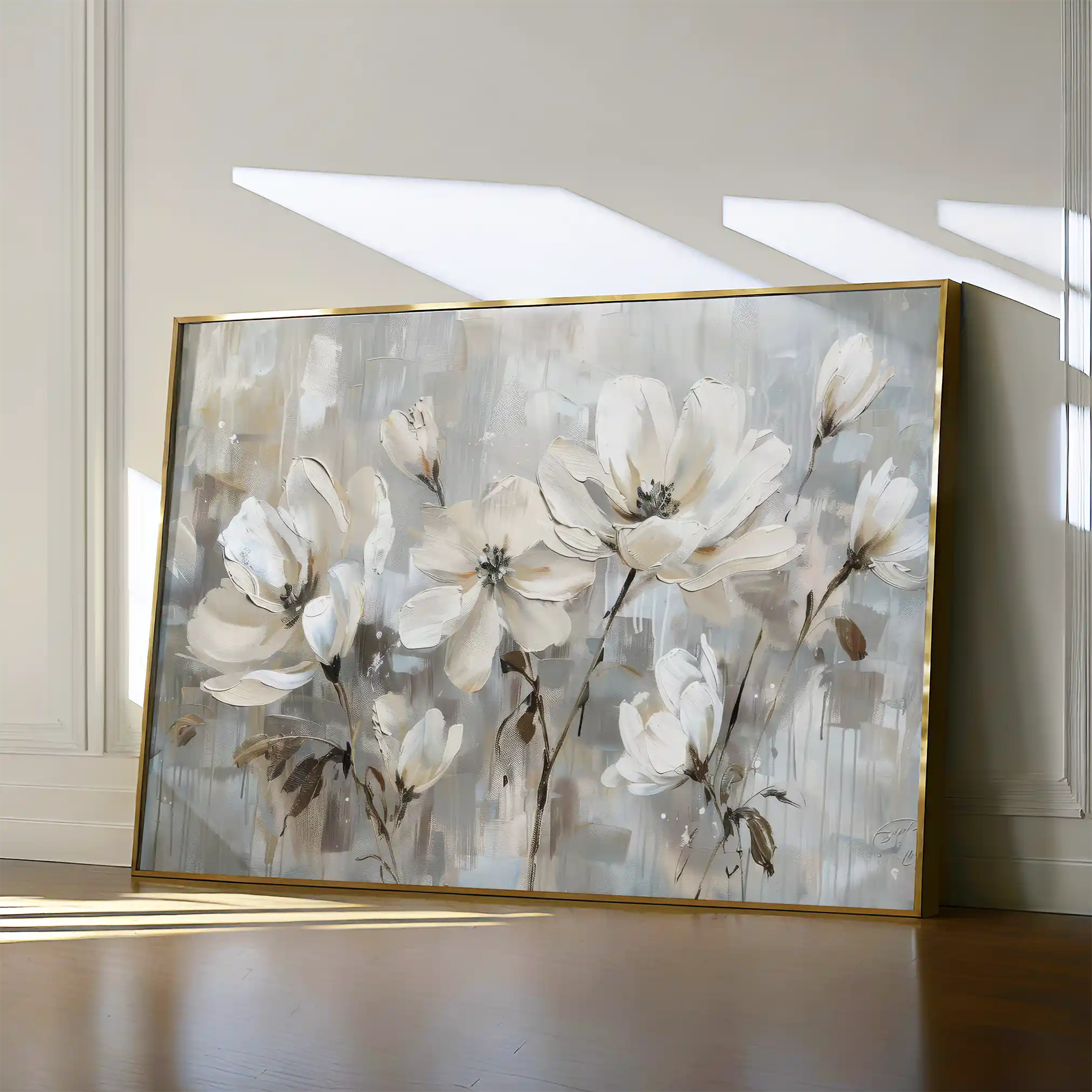 Floral Canvas Wall Art WAD483-F 90 x 60 cm / Stretched on hidden frame