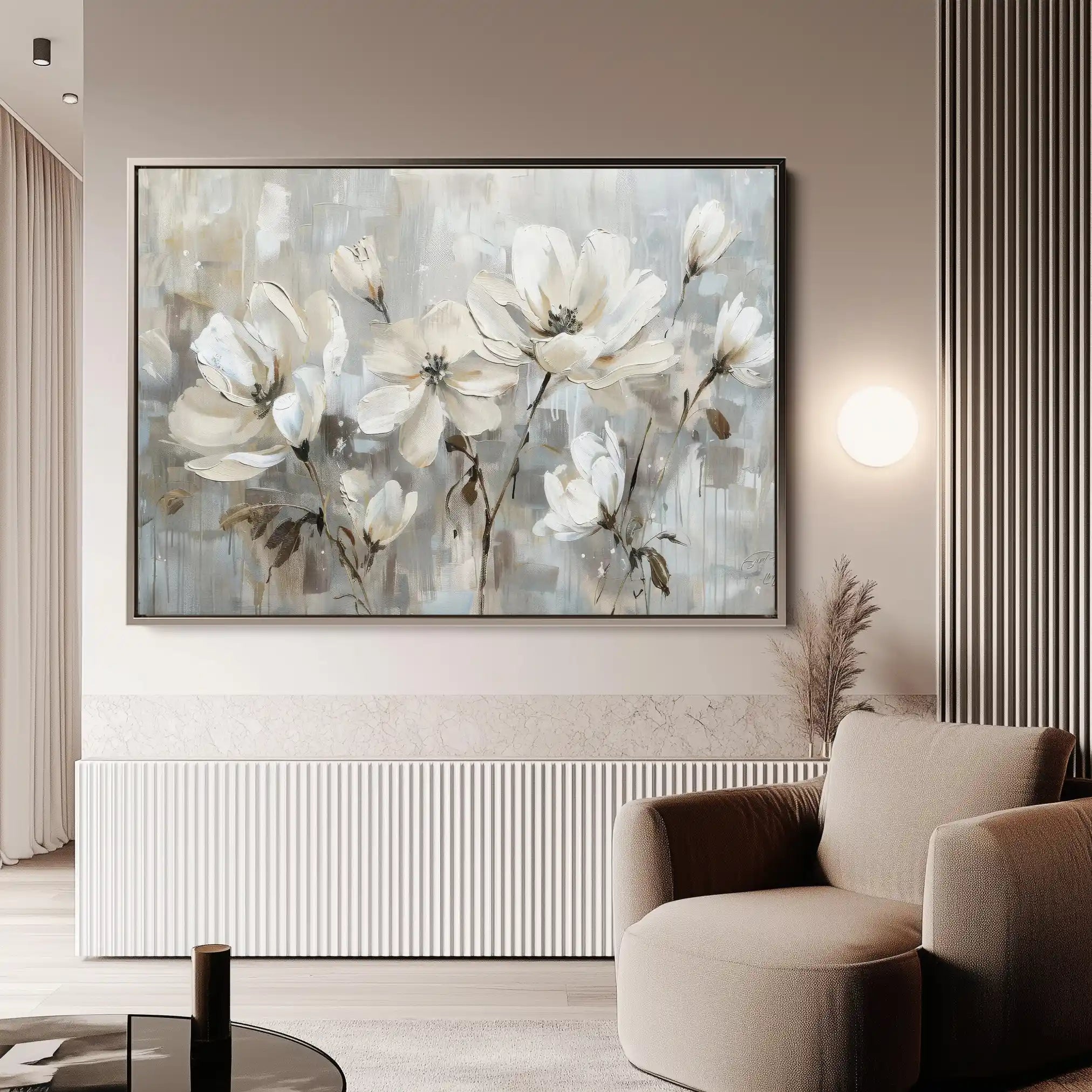 Floral Canvas Wall Art WAD483-F 90 x 60 cm / Stretched on hidden frame