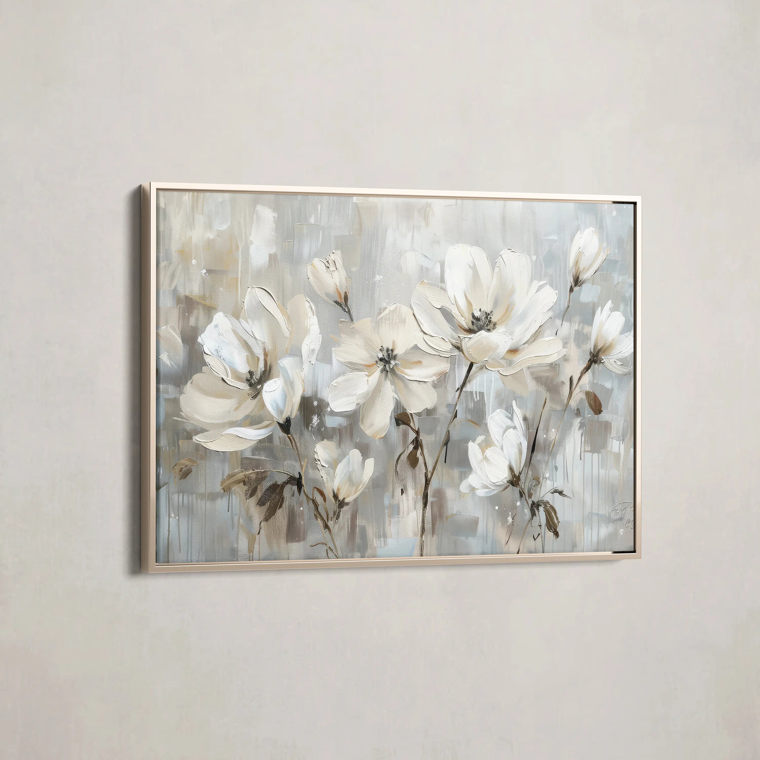 Floral Canvas Wall Art WAD483-F 90 x 60 cm / Stretched on hidden frame