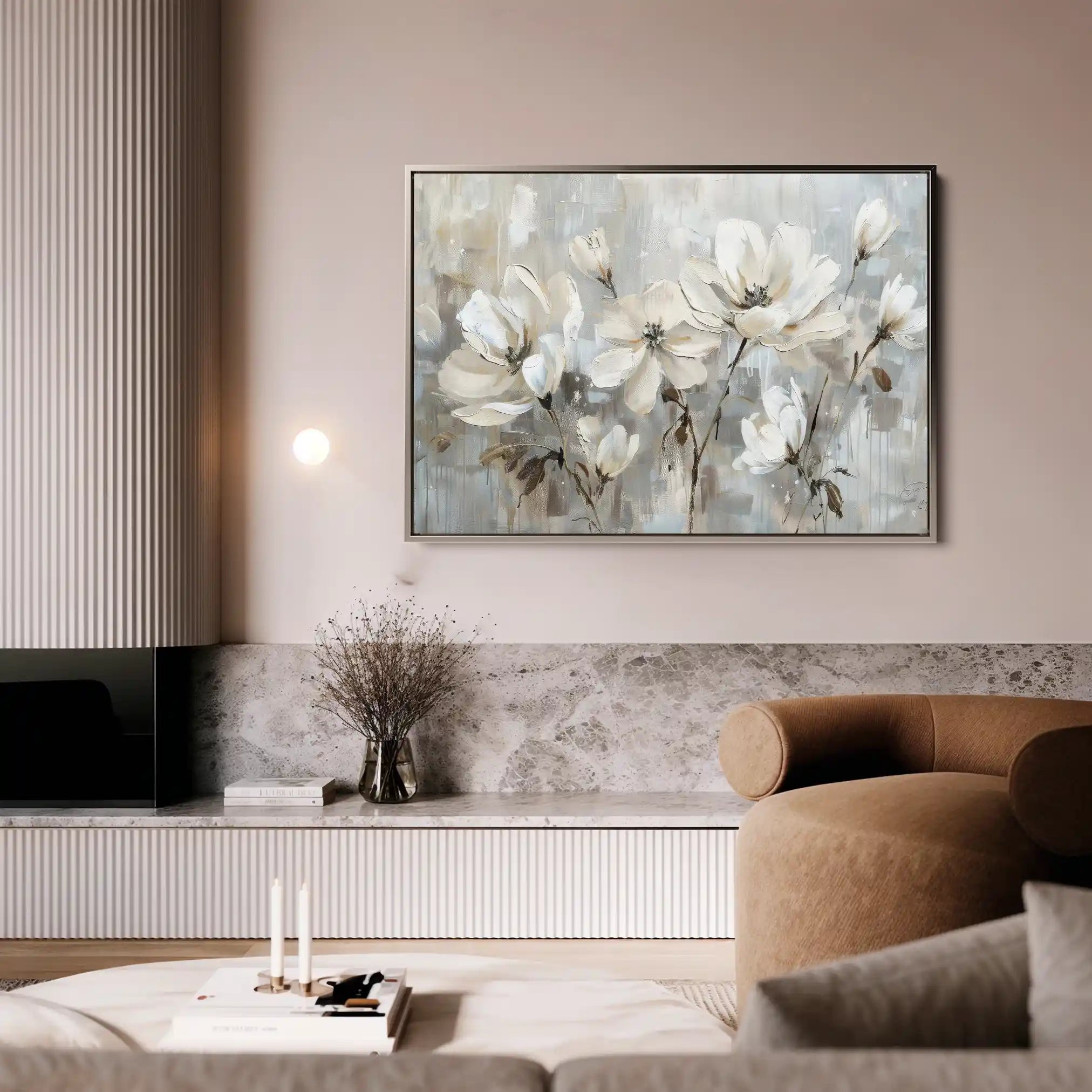 Floral Canvas Wall Art WAD483-F 90 x 60 cm / Stretched on hidden frame