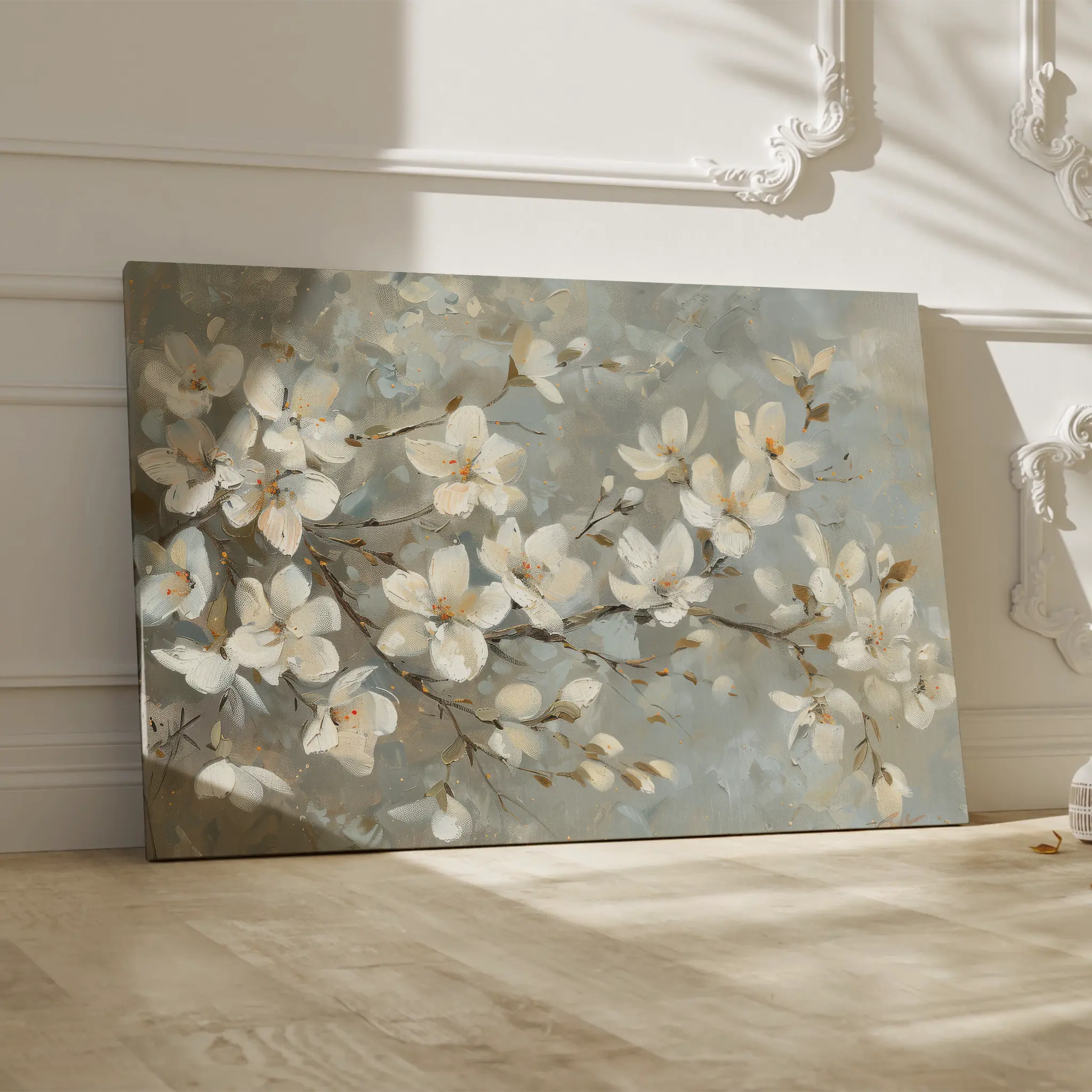 Floral Canvas Wall Art WAD484-F 90 x 60 cm / Stretched on hidden frame