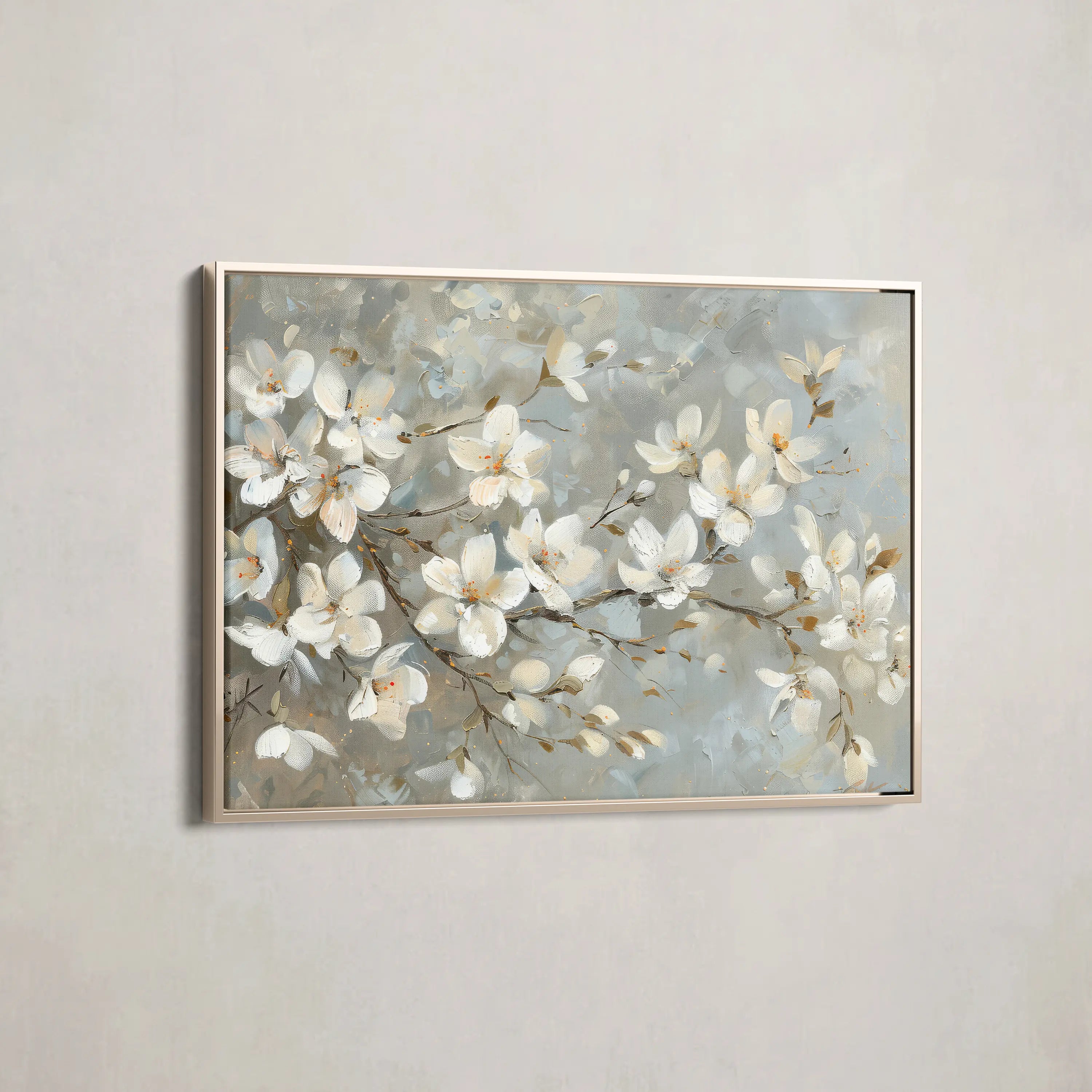 Floral Canvas Wall Art WAD484-F 90 x 60 cm / Stretched on hidden frame