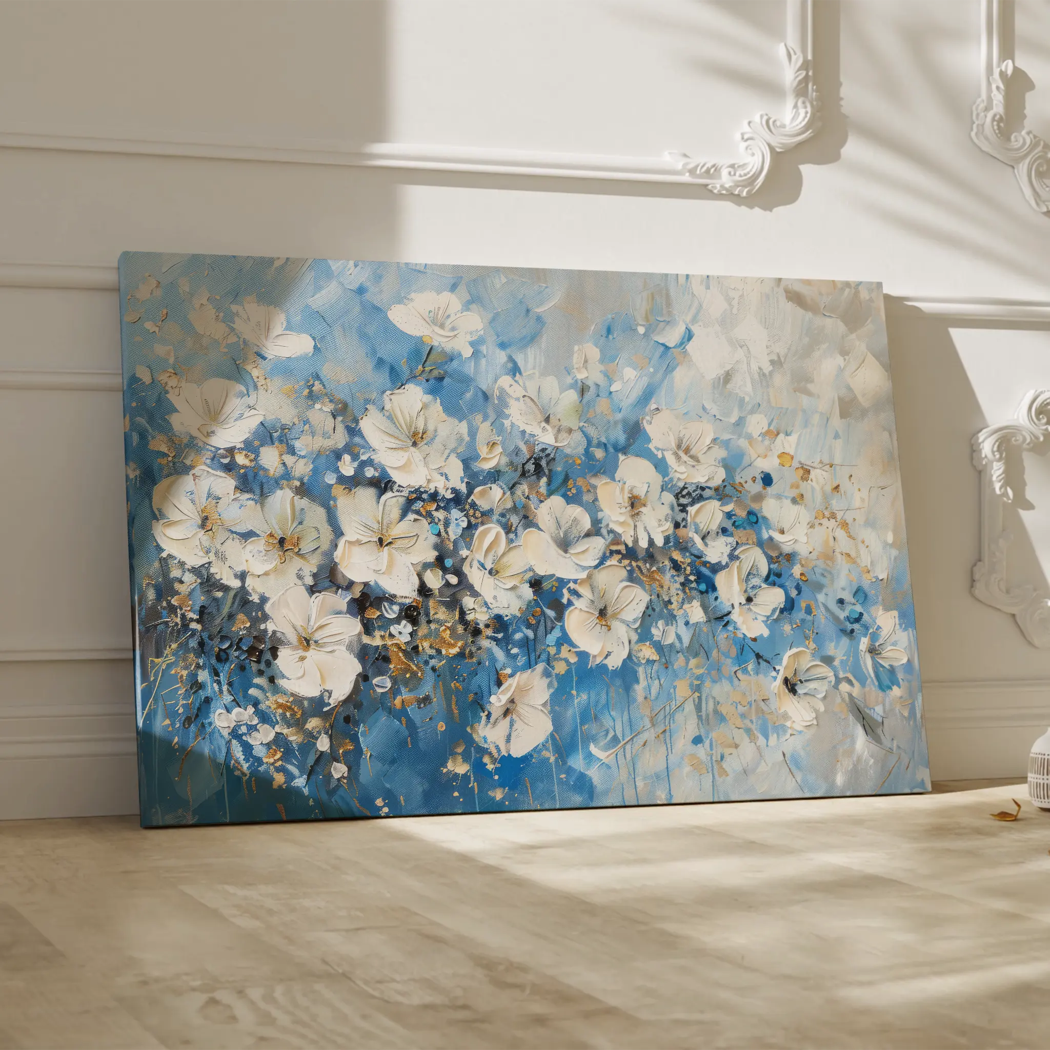 Floral Canvas Wall Art WAD485-F 90 x 60 cm / Stretched on hidden frame