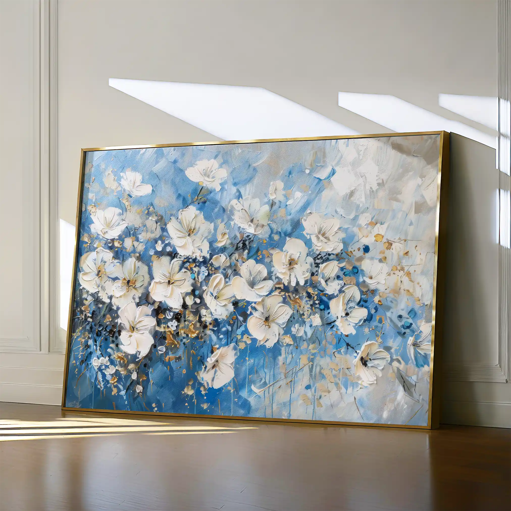 Floral Canvas Wall Art WAD485-F 90 x 60 cm / Stretched on hidden frame