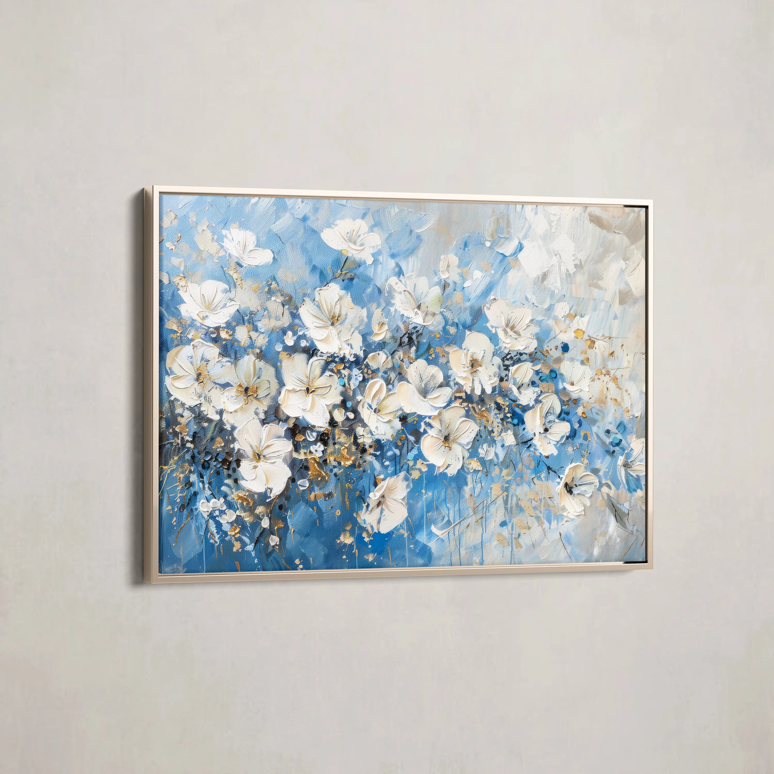 Floral Canvas Wall Art WAD485-F 90 x 60 cm / Stretched on hidden frame