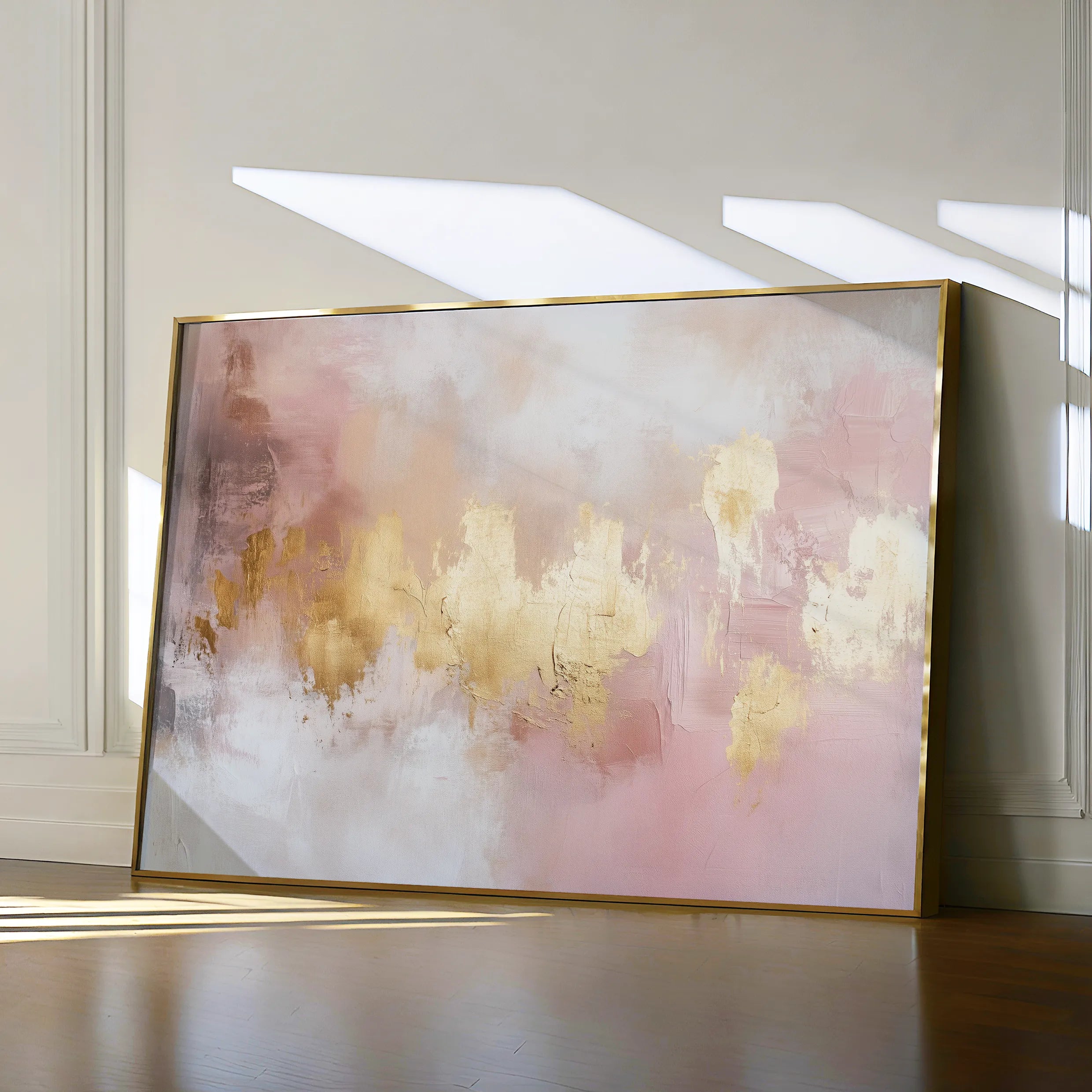 Abstract Canvas Wall Art WAD486-A 90 x 60 cm / Stretched on hidden frame