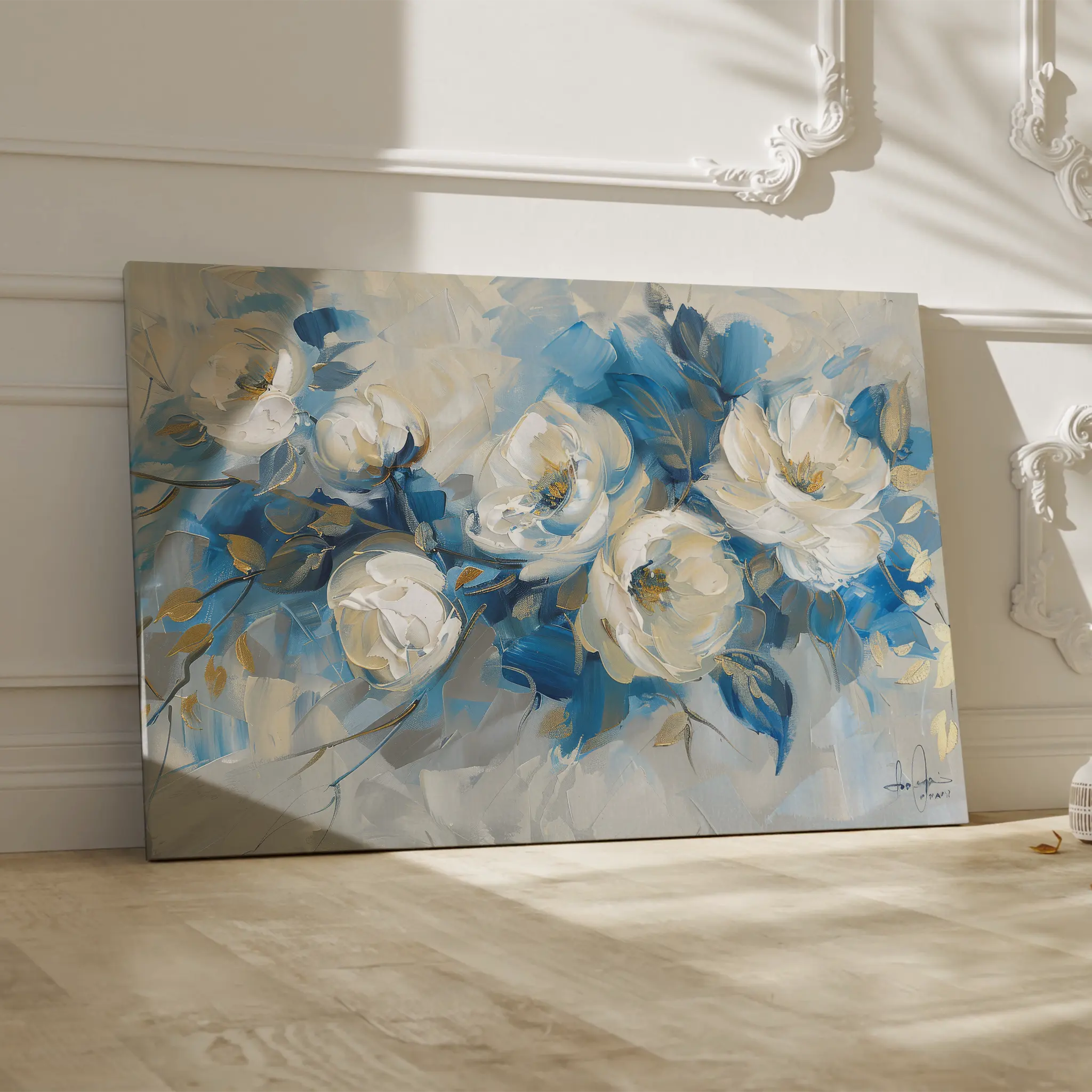 Floral Canvas Wall Art WAD486-F 90 x 60 cm / Stretched on hidden frame