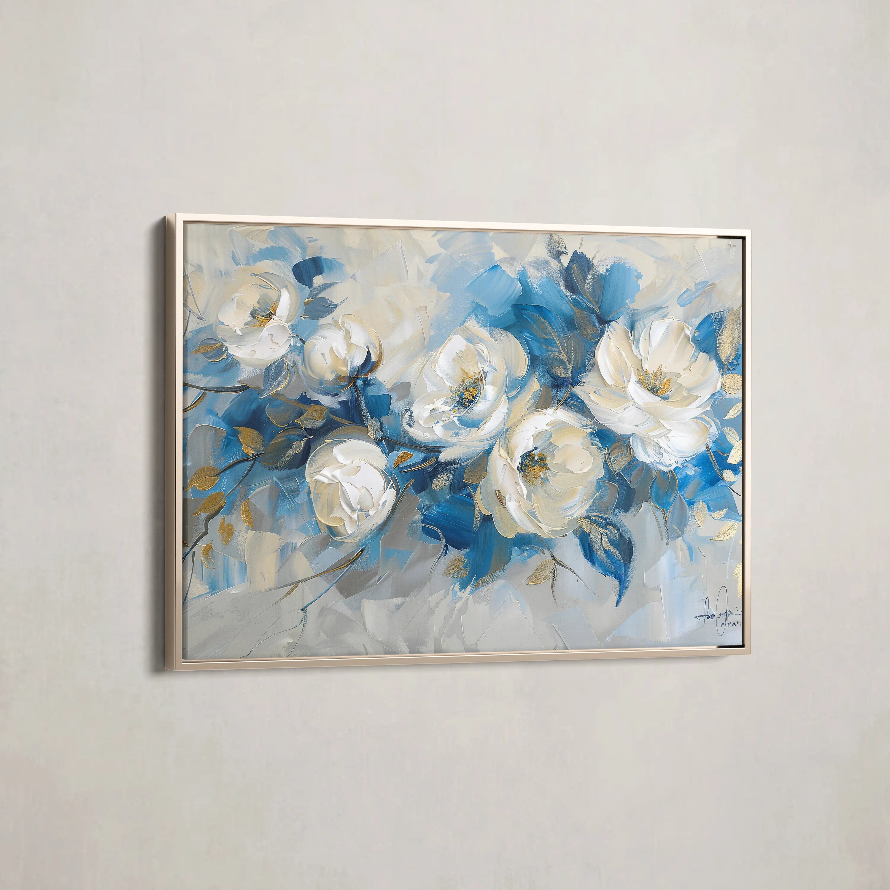 Floral Canvas Wall Art WAD486-F 90 x 60 cm / Stretched on hidden frame