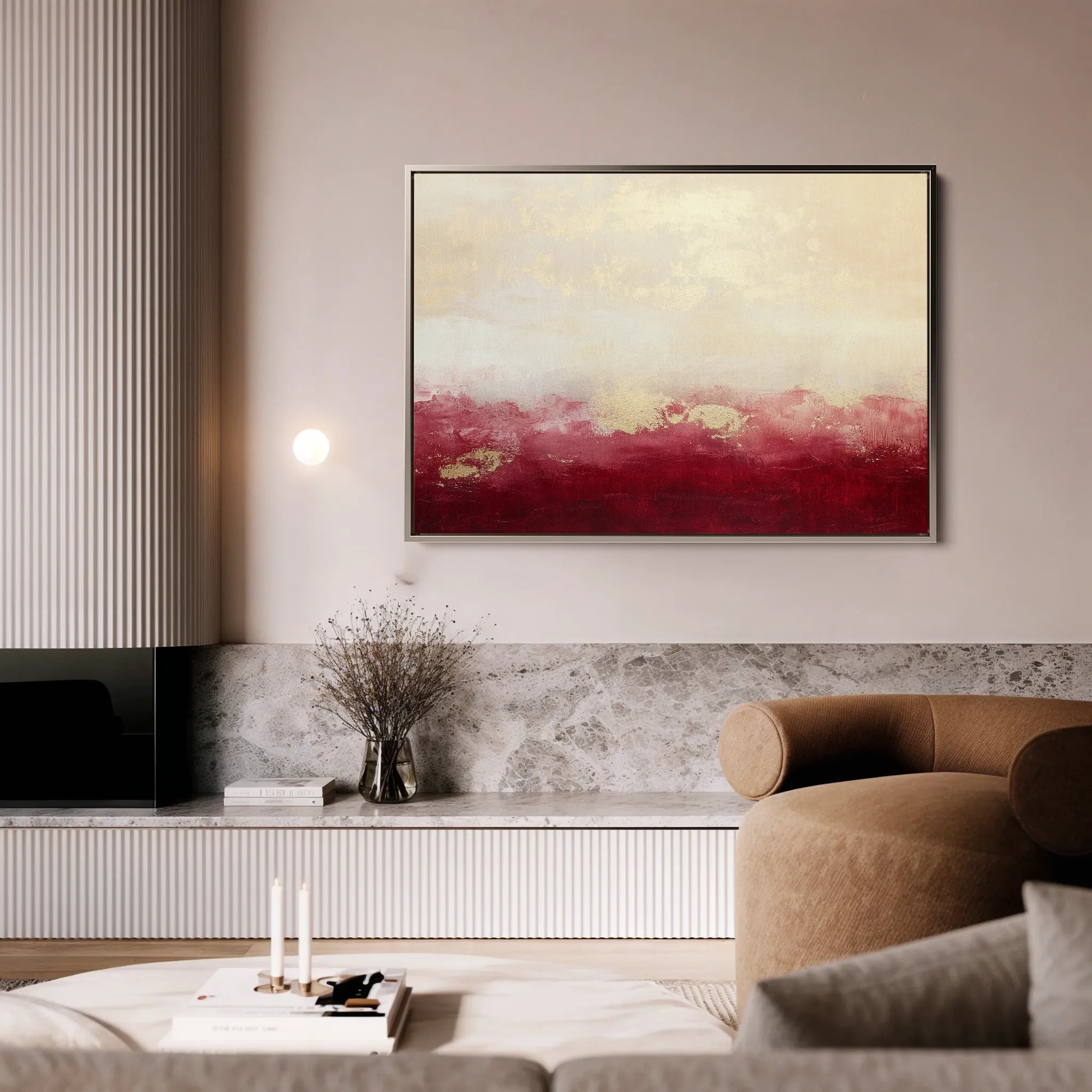 Abstract Canvas Wall Art WAD487-A 90 x 60 cm / Stretched on hidden frame