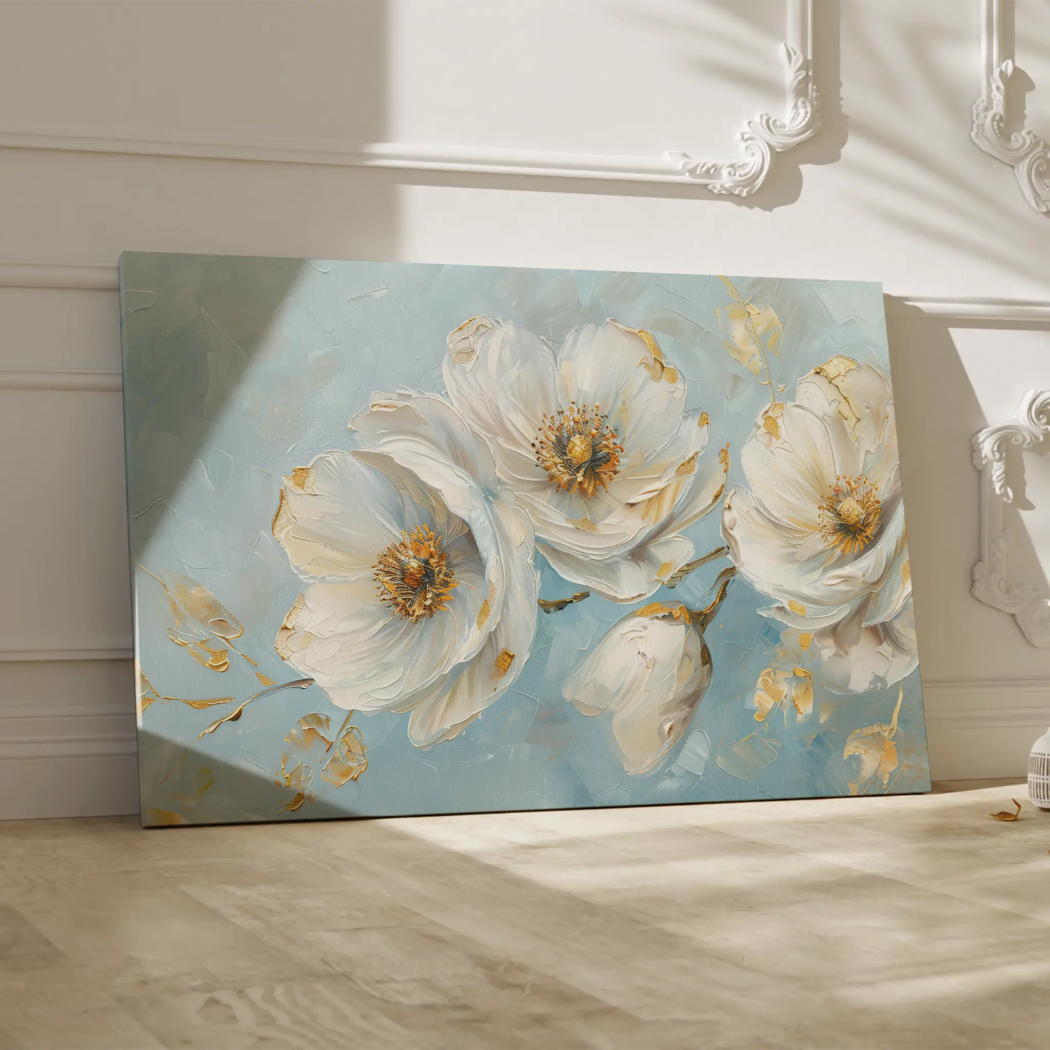 Floral Canvas Wall Art WAD487-F 90 x 60 cm / Stretched on hidden frame