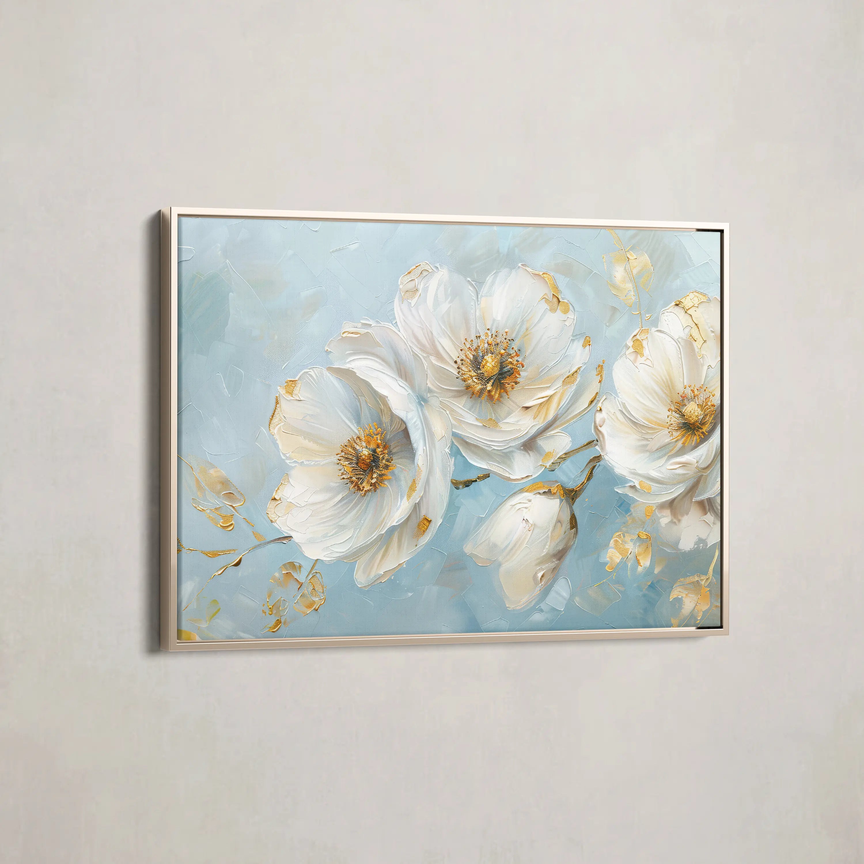 Floral Canvas Wall Art WAD487-F 90 x 60 cm / Stretched on hidden frame