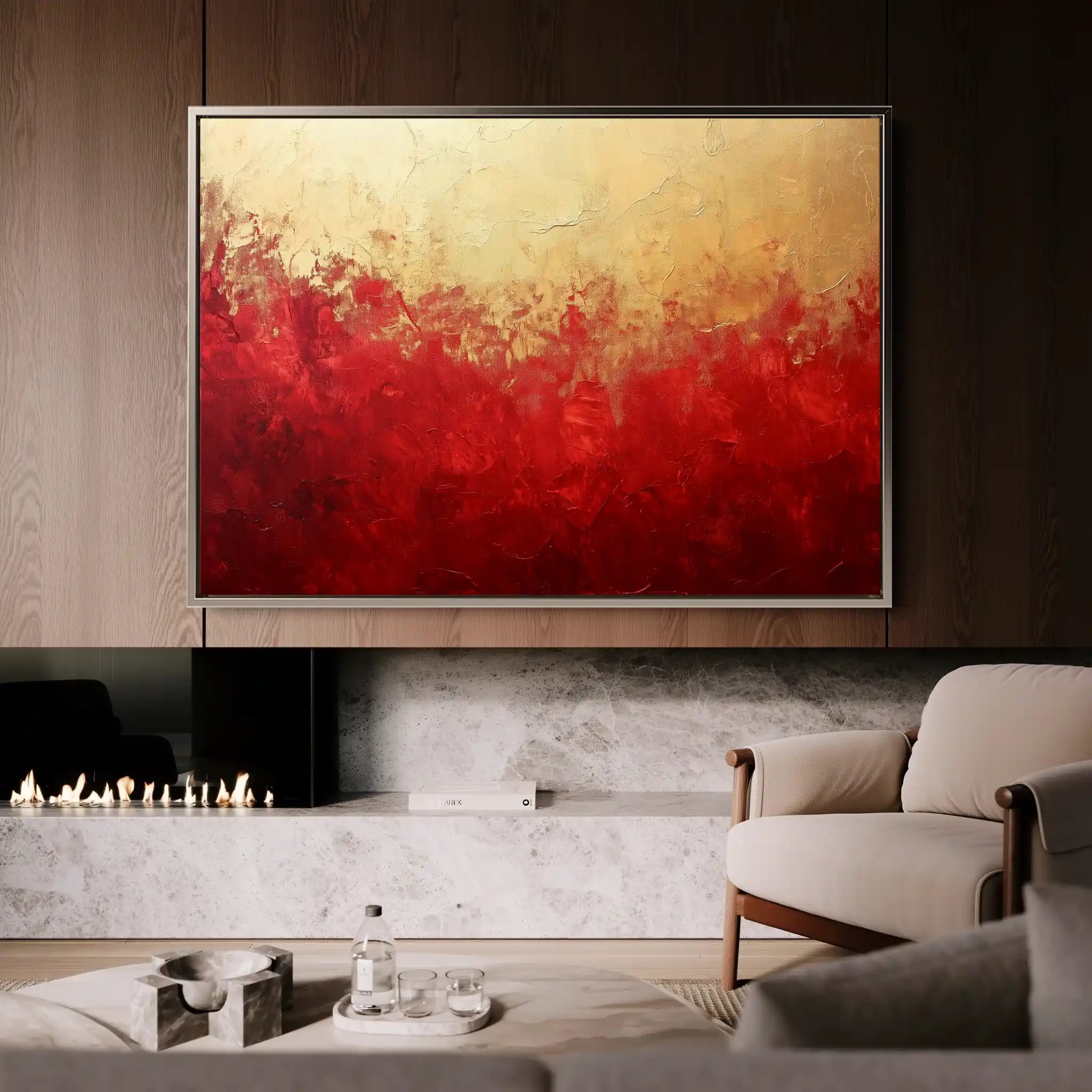 Abstract 488 Canvas Art 60 x 40 cm / Stretched on hidden frame
