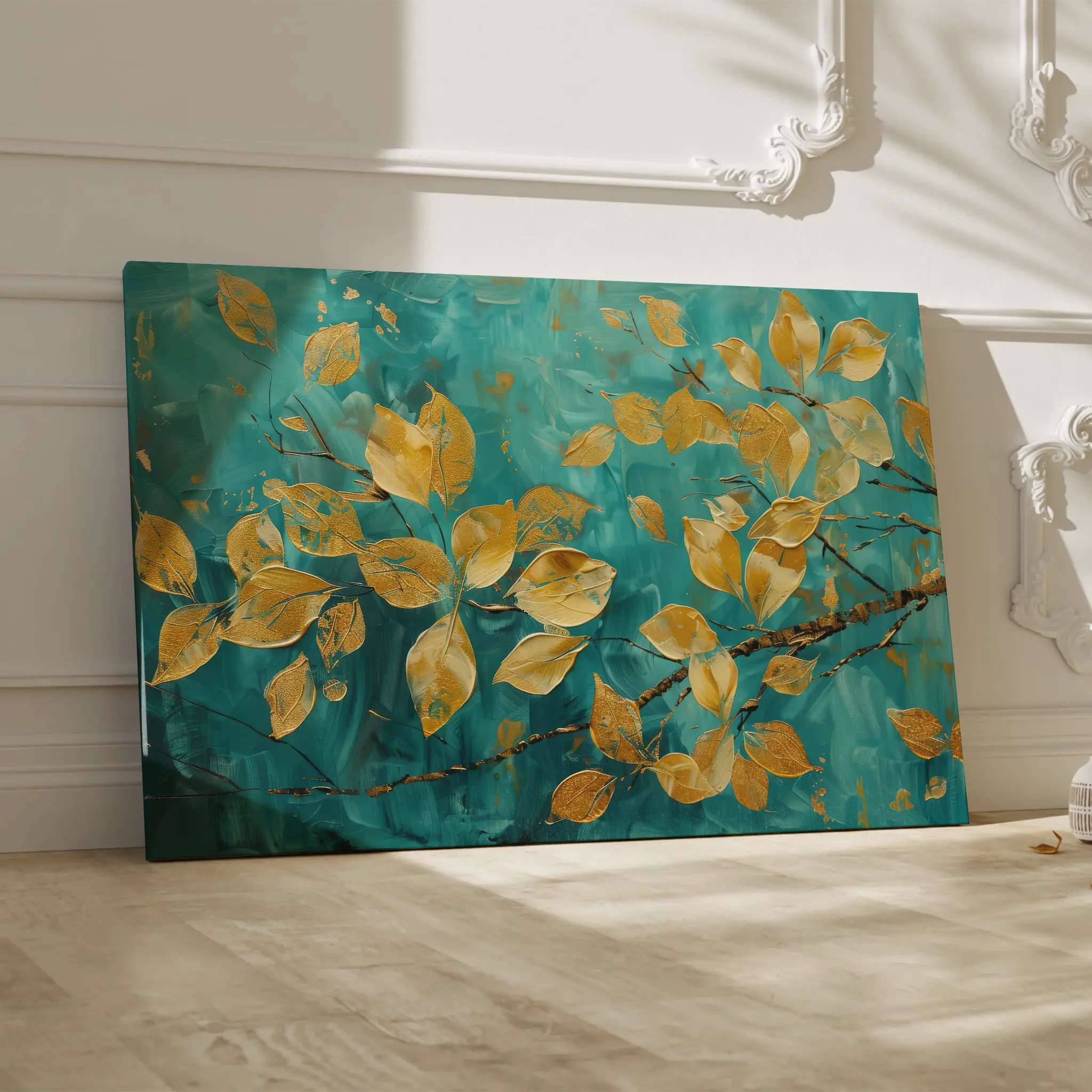 Floral Canvas Wall Art WAD488-F 90 x 60 cm / Stretched on hidden frame