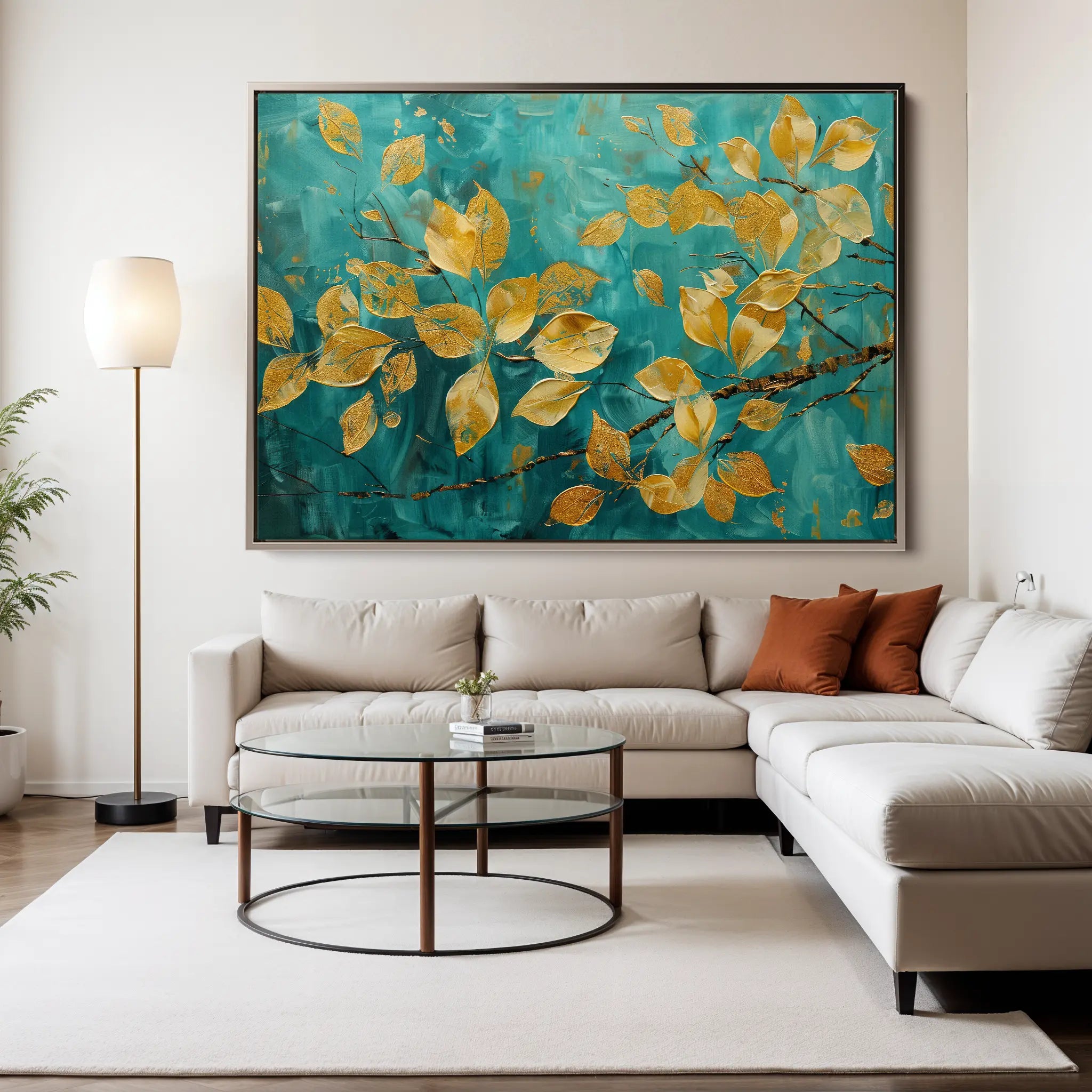 Floral Canvas Wall Art WAD488-F 90 x 60 cm / Stretched on hidden frame