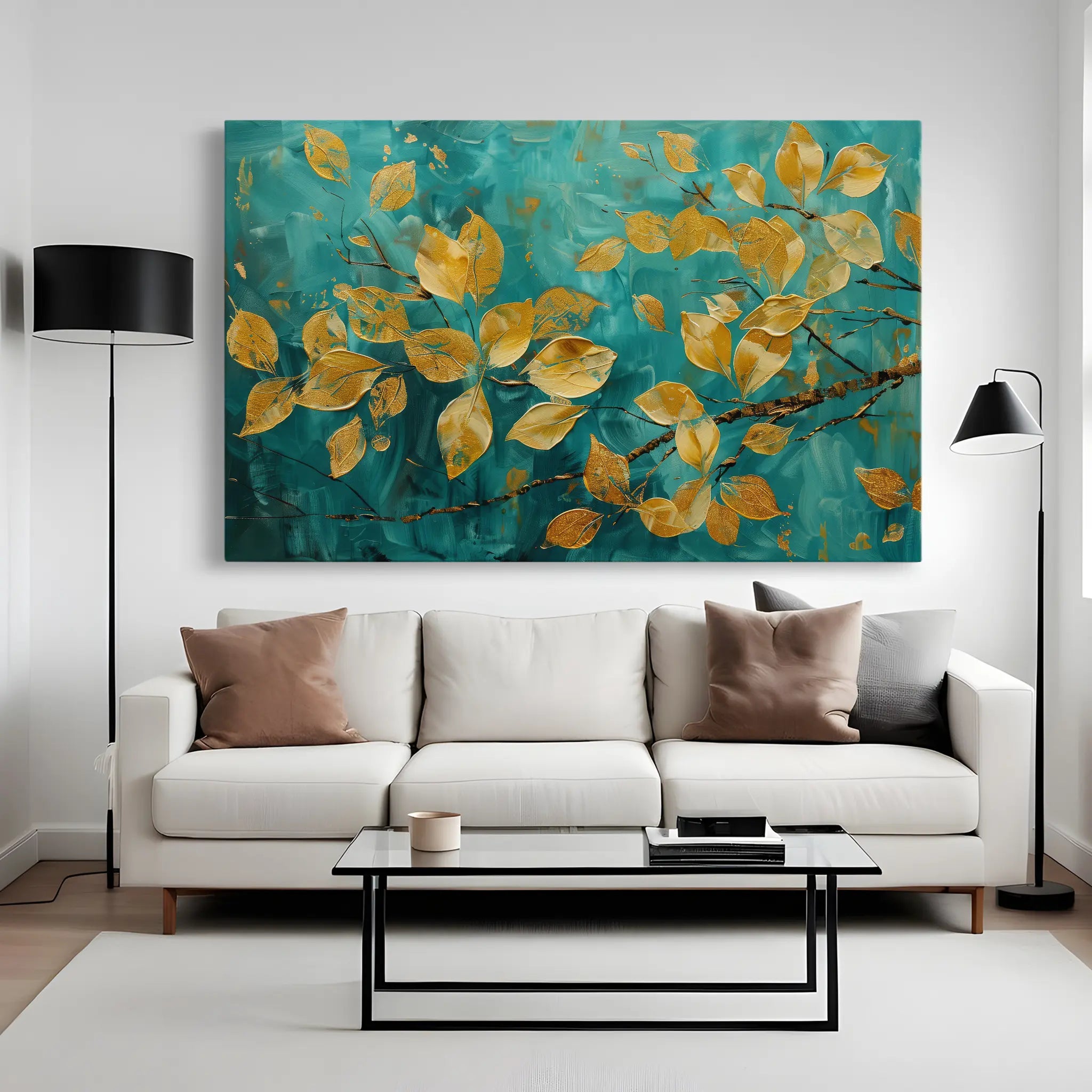 Floral Canvas Wall Art WAD488-F 90 x 60 cm / Stretched on hidden frame