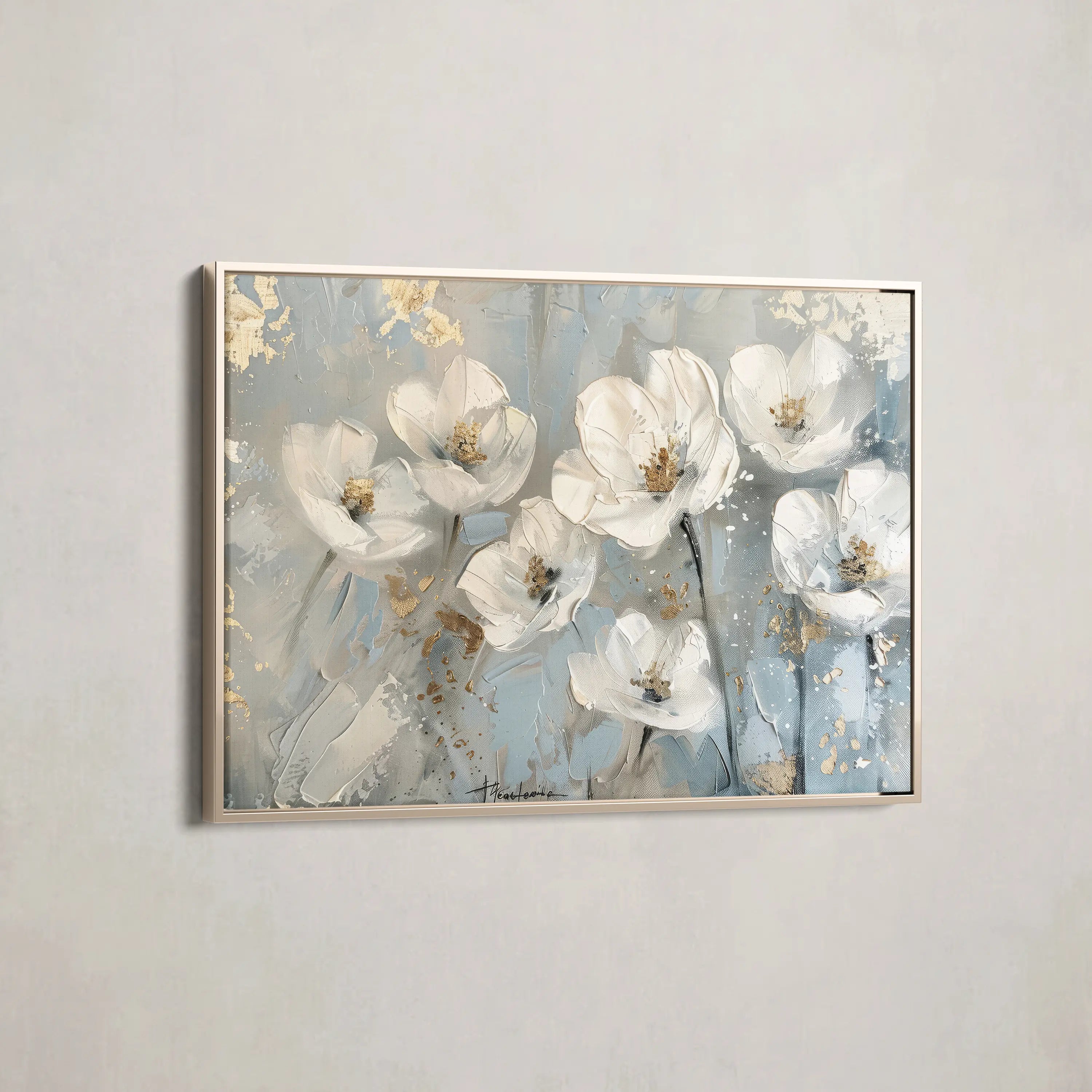 Floral Canvas Wall Art WAD491-F 90 x 60 cm / Stretched on hidden frame