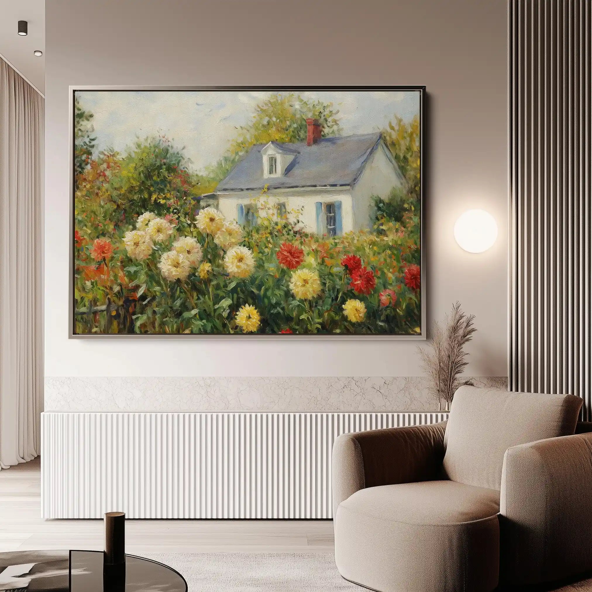 Landscape 491 Canvas Art 90 x 60 cm / Stretched on hidden frame
