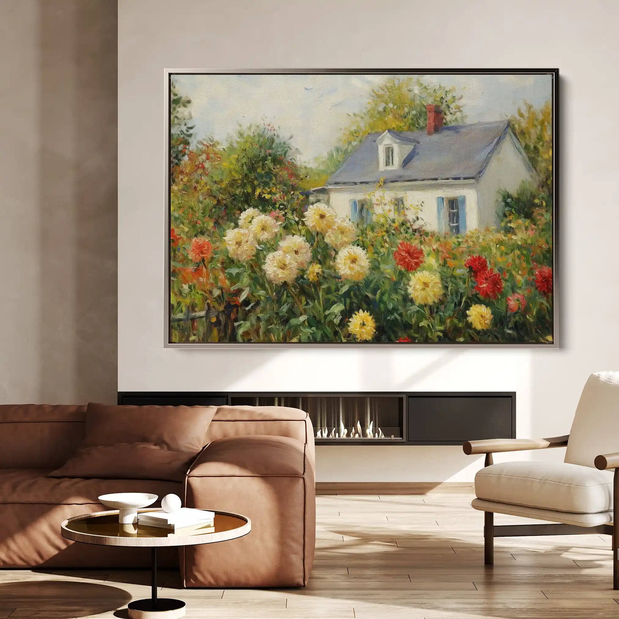Landscape 491 Canvas Art 90 x 60 cm / Stretched on hidden frame