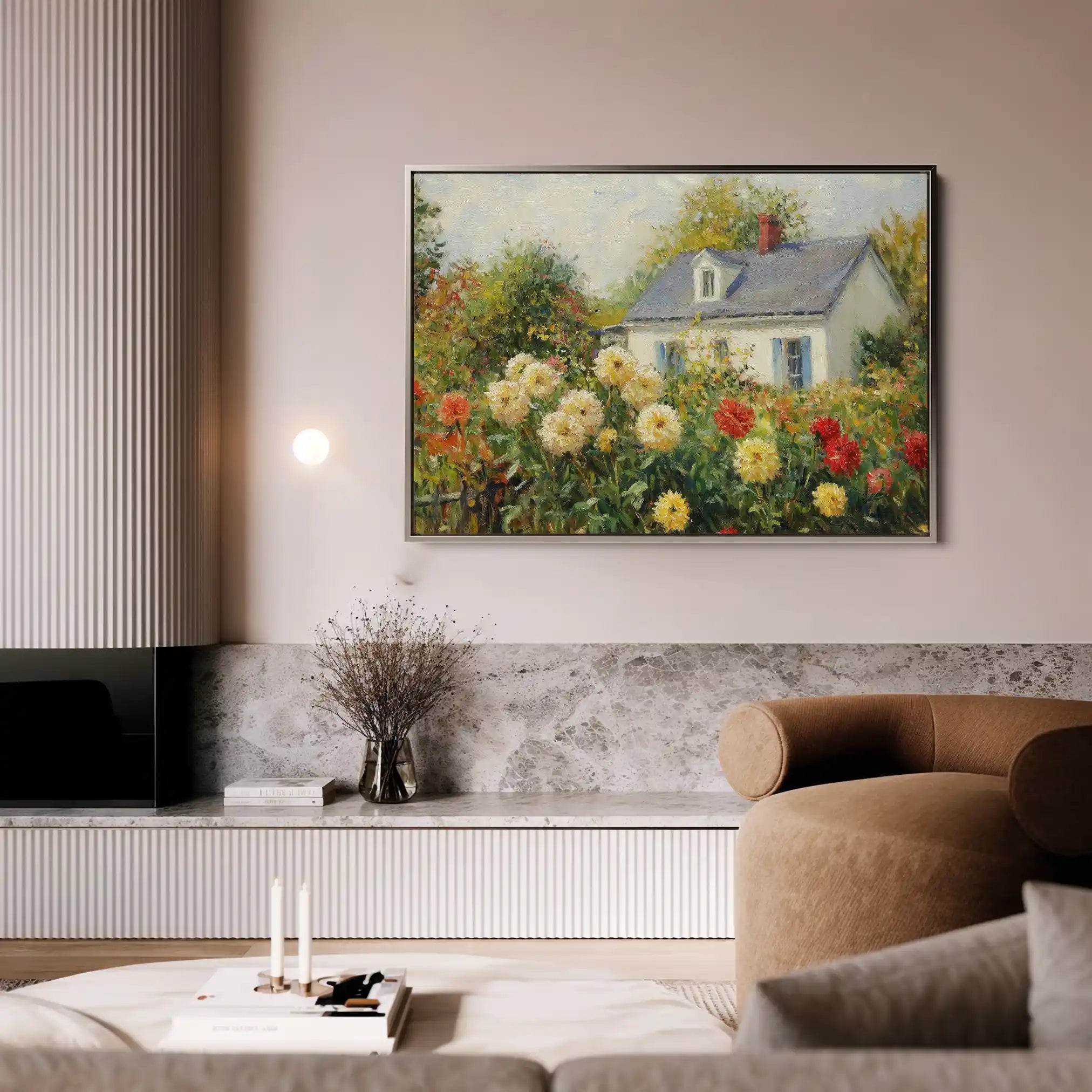 Landscape 491 Canvas Art 90 x 60 cm / Stretched on hidden frame