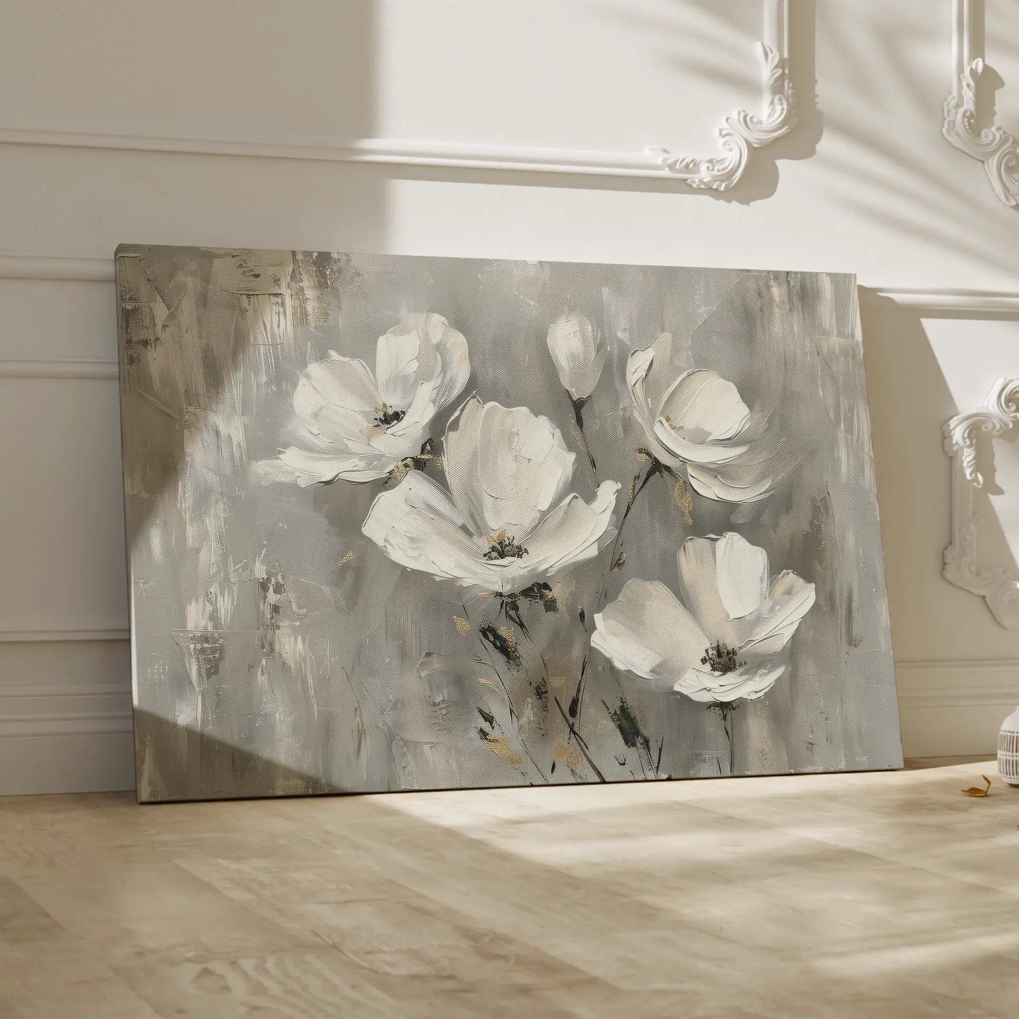 Floral Canvas Wall Art WAD492-F 90 x 60 cm / Stretched on hidden frame