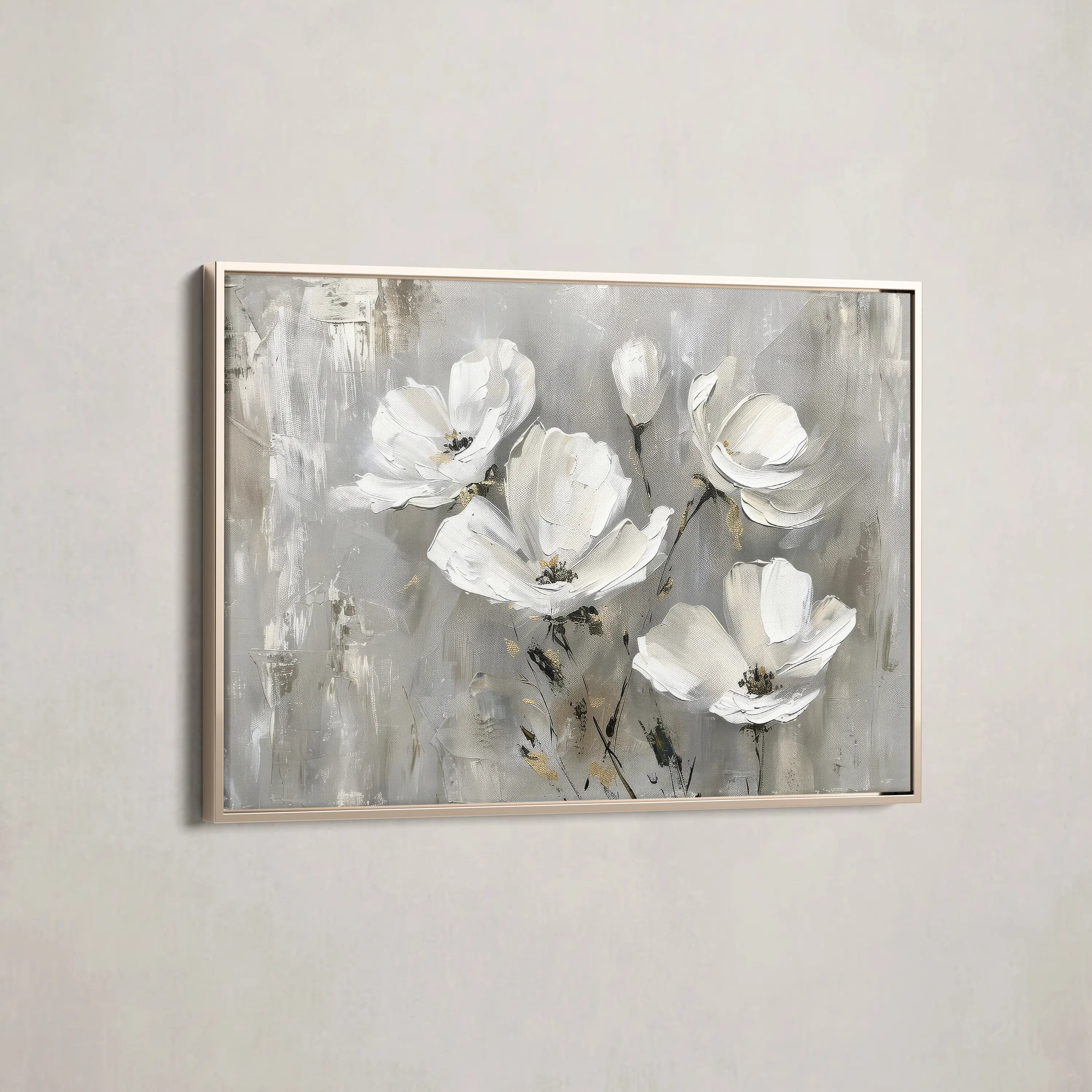 Floral Canvas Wall Art WAD492-F 90 x 60 cm / Stretched on hidden frame