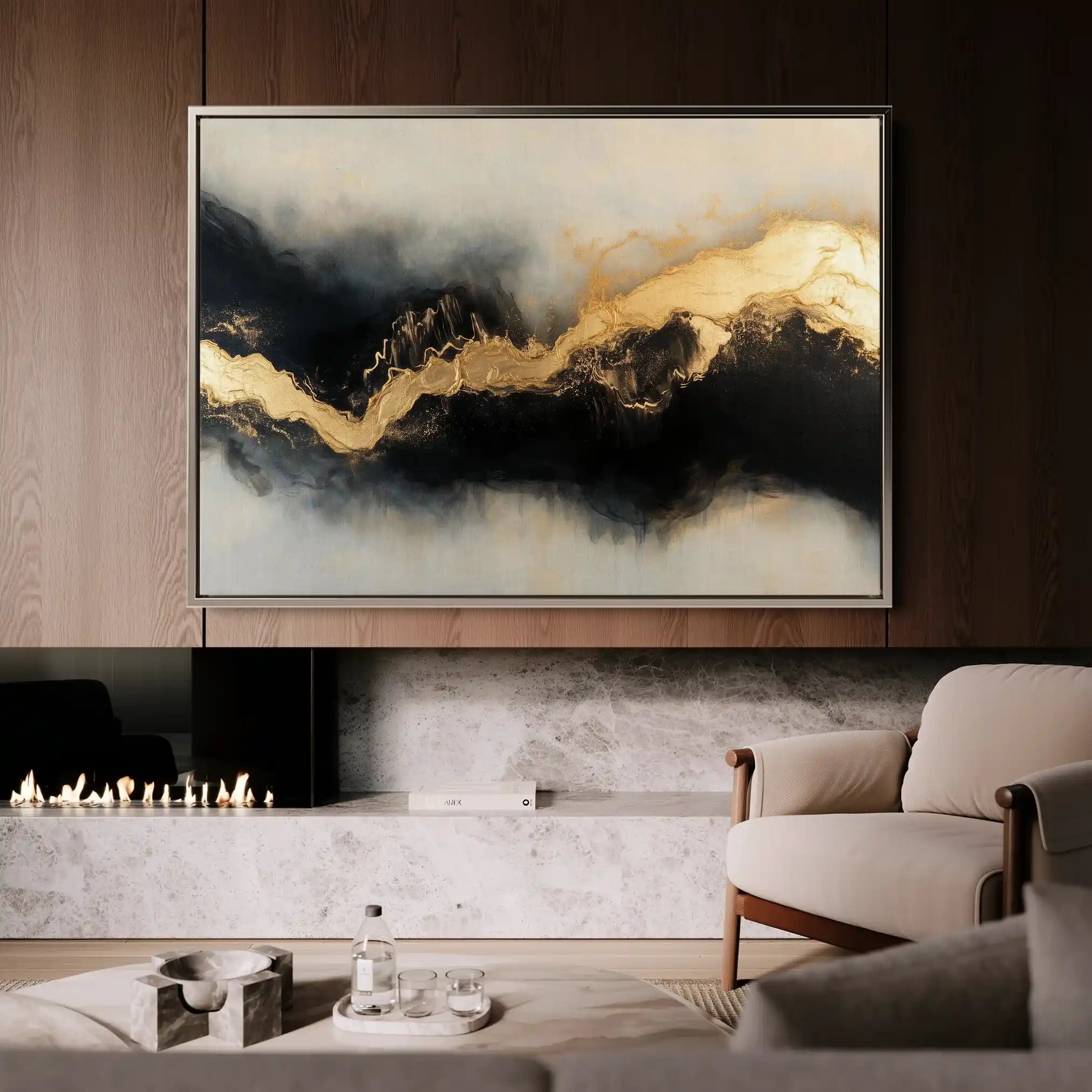 Abstract 493 Canvas Art 60 x 40 cm / Stretched on hidden frame