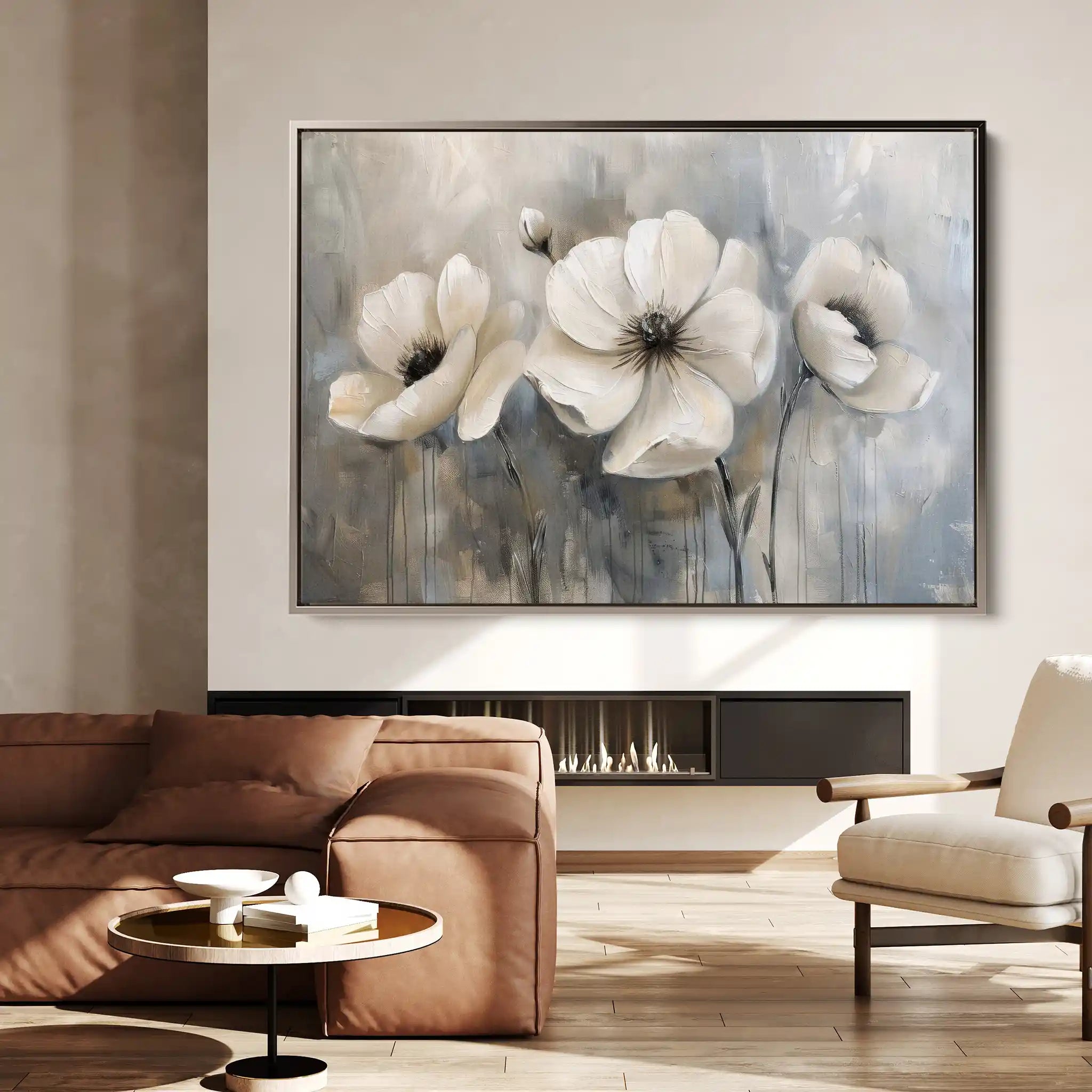 Floral Canvas Wall Art WAD493-F 90 x 60 cm / Stretched on hidden frame