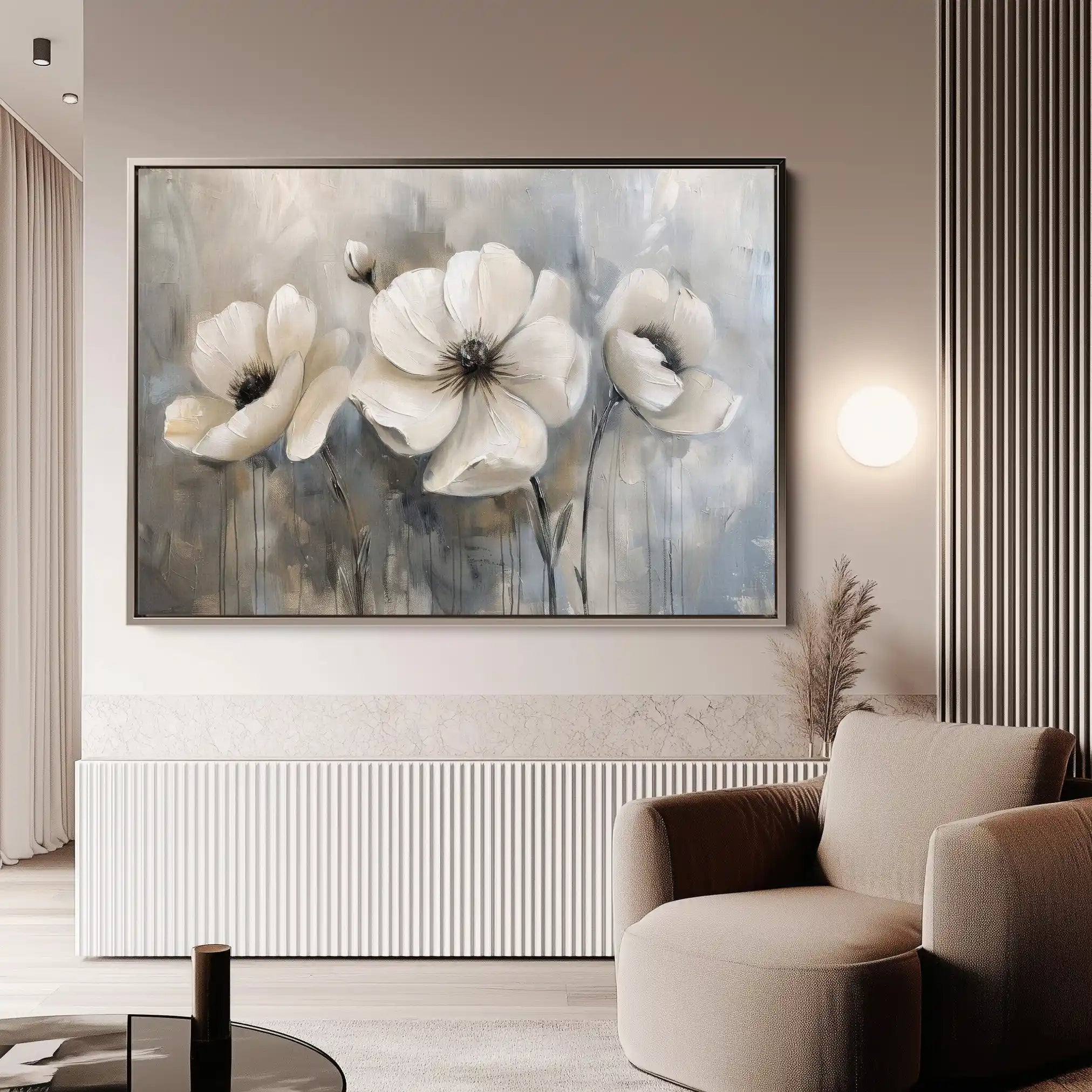 Floral Canvas Wall Art WAD493-F 90 x 60 cm / Stretched on hidden frame