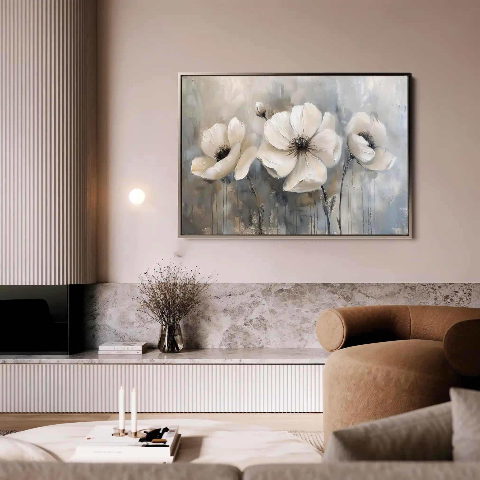 Floral Canvas Wall Art WAD493-F 90 x 60 cm / Stretched on hidden frame