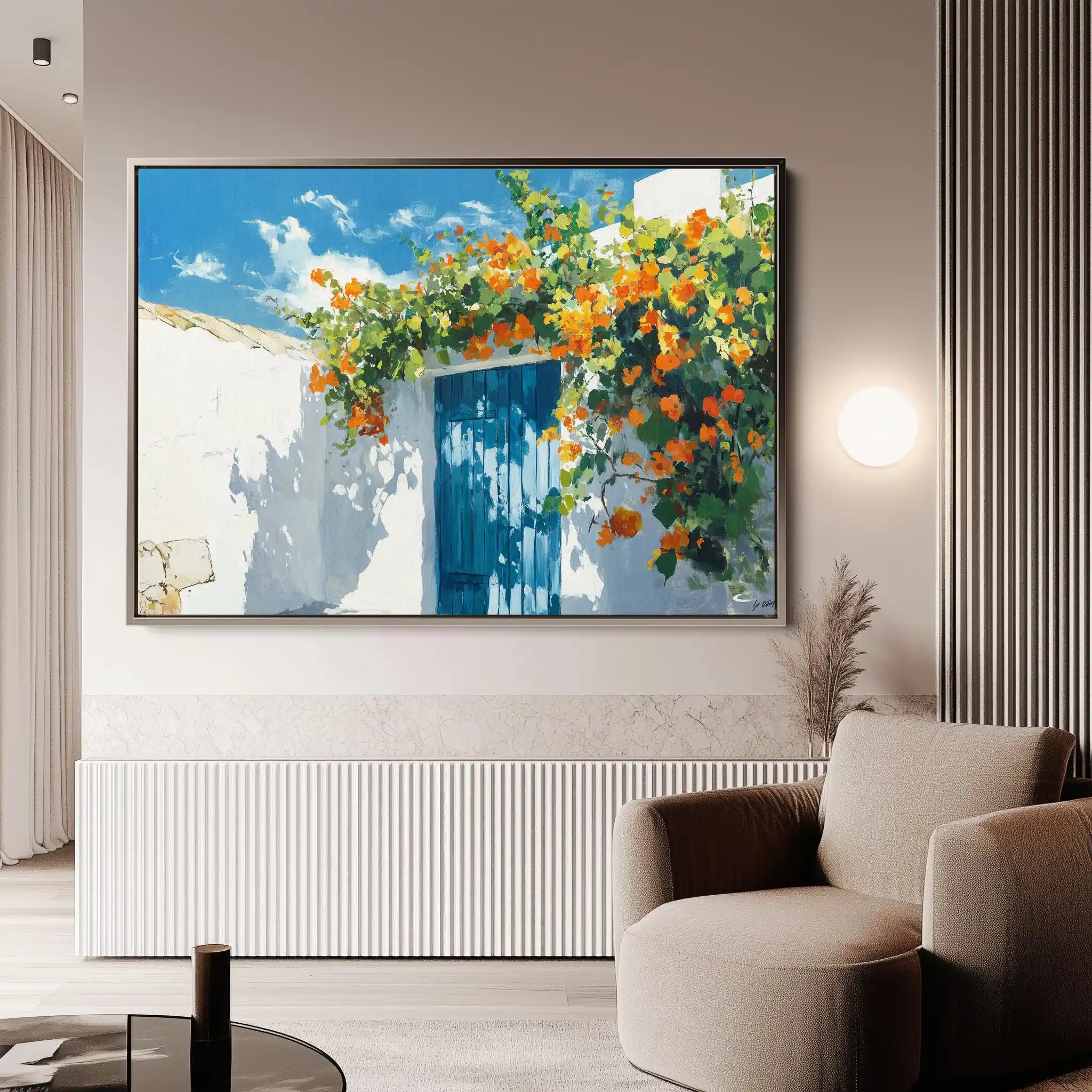 Landscape 493 Canvas Art 90 x 60 cm / Stretched on hidden frame