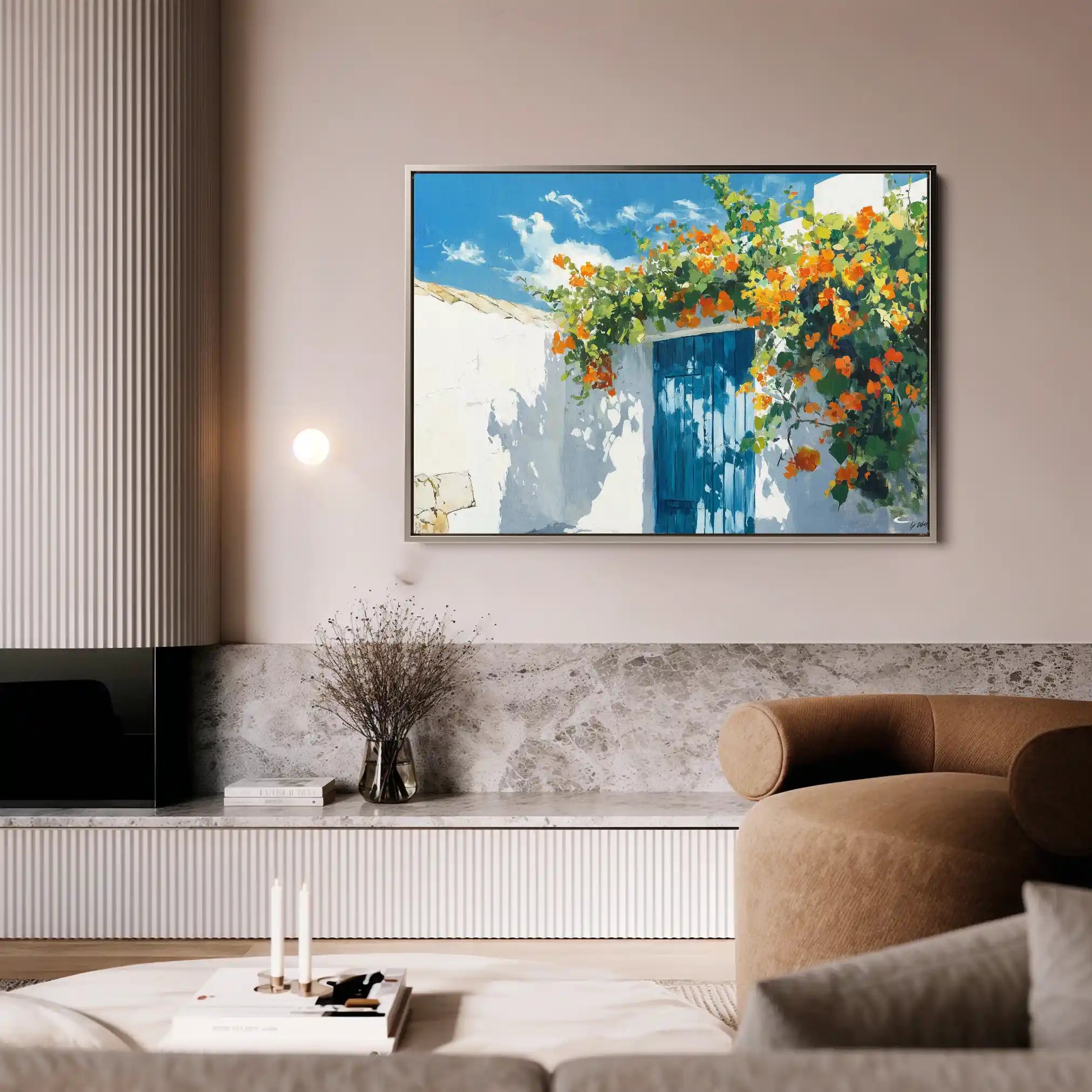 Landscape 493 Canvas Art 90 x 60 cm / Stretched on hidden frame