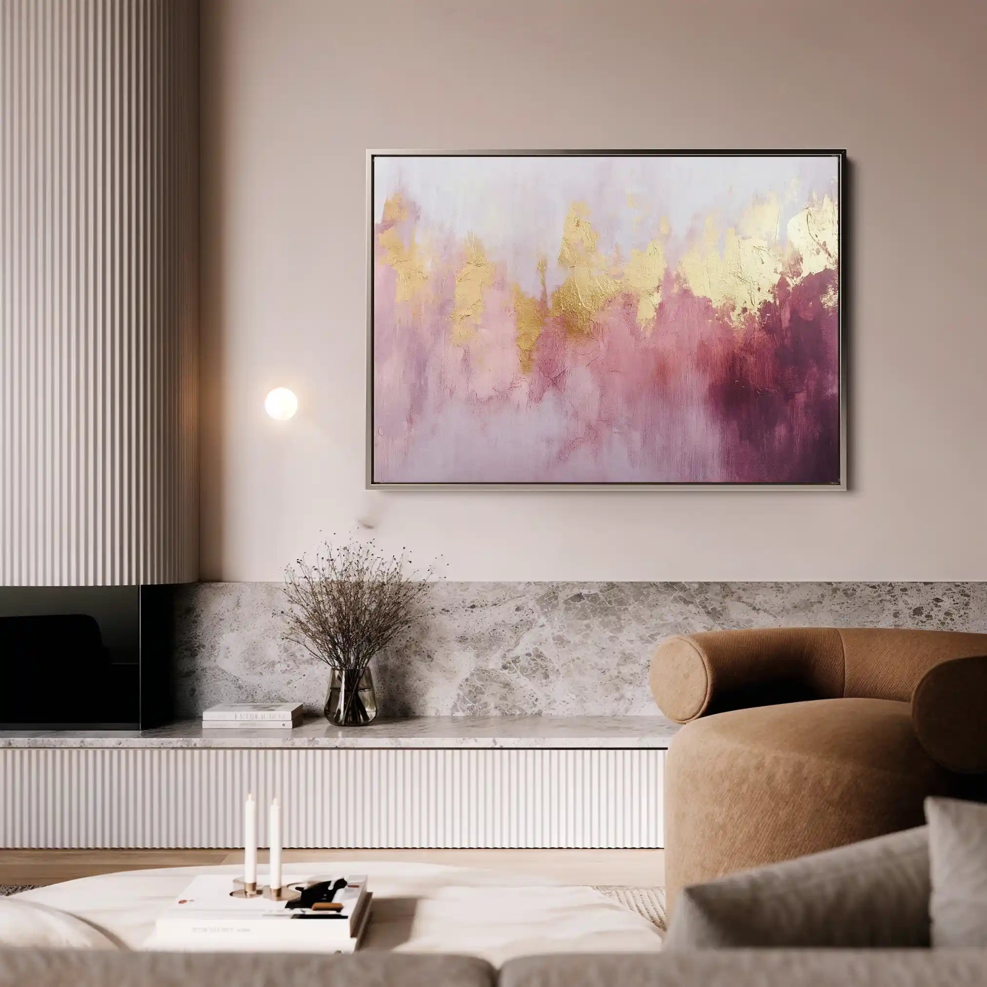 Abstract Canvas Wall Art WAD494-A 90 x 60 cm / Stretched on hidden frame