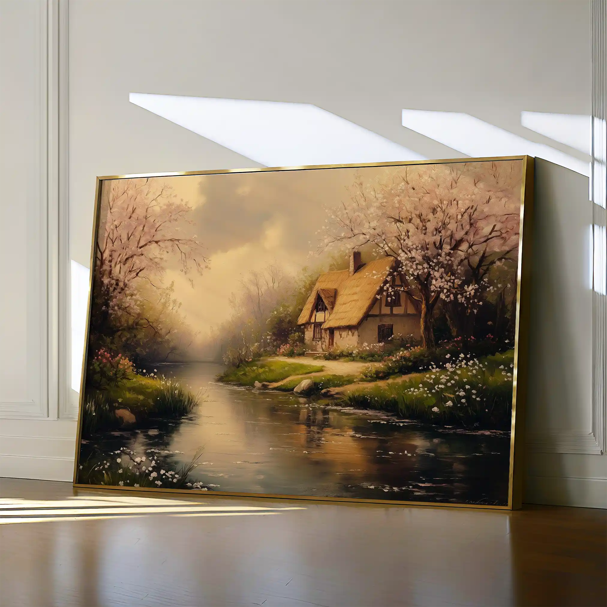 Landscape 494 Canvas Art 90 x 60 cm / Stretched on hidden frame