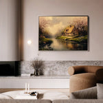 Landscape 494 Canvas Art 90 x 60 cm / Stretched on hidden frame