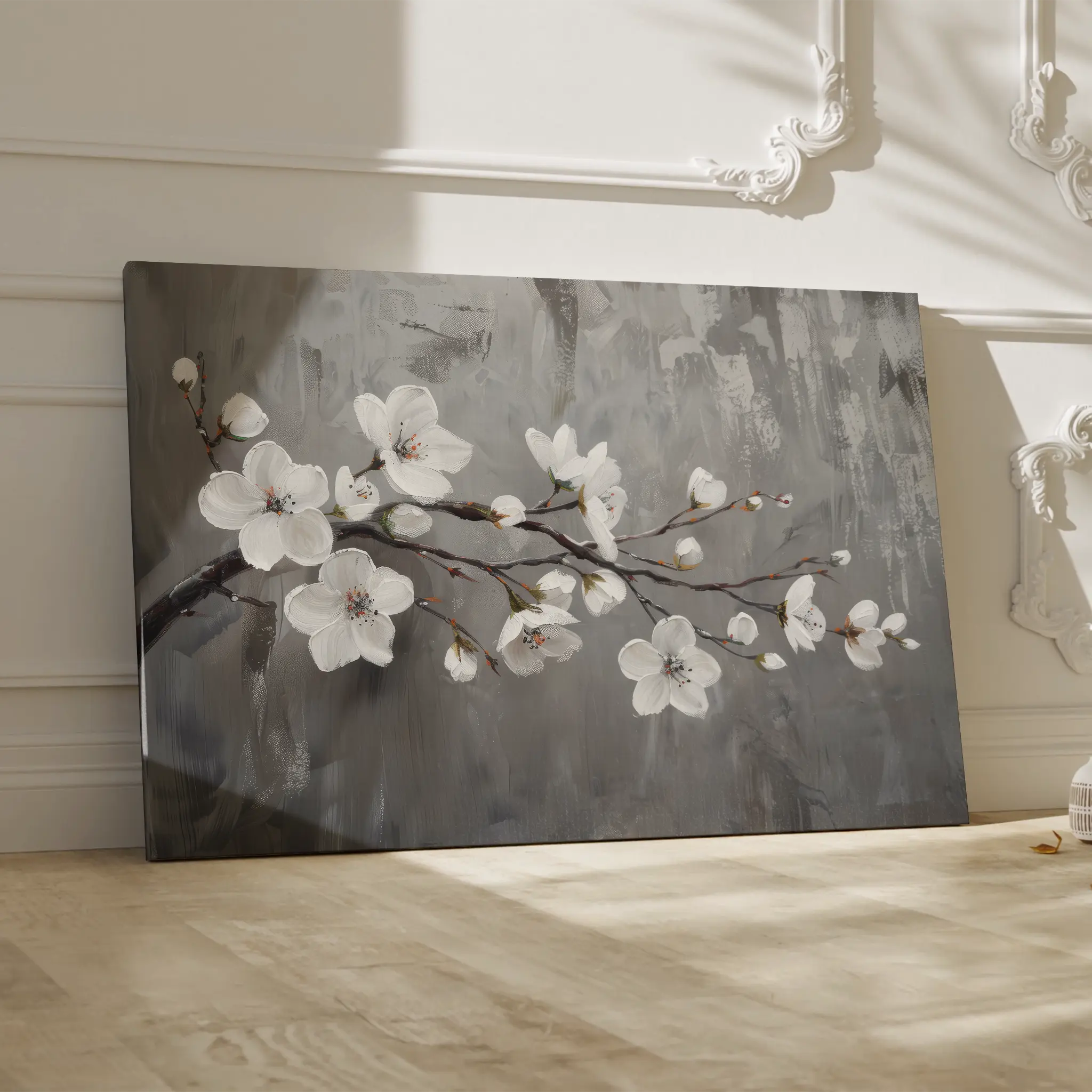 Floral Canvas Wall Art WAD497-F 90 x 60 cm / Stretched on hidden frame