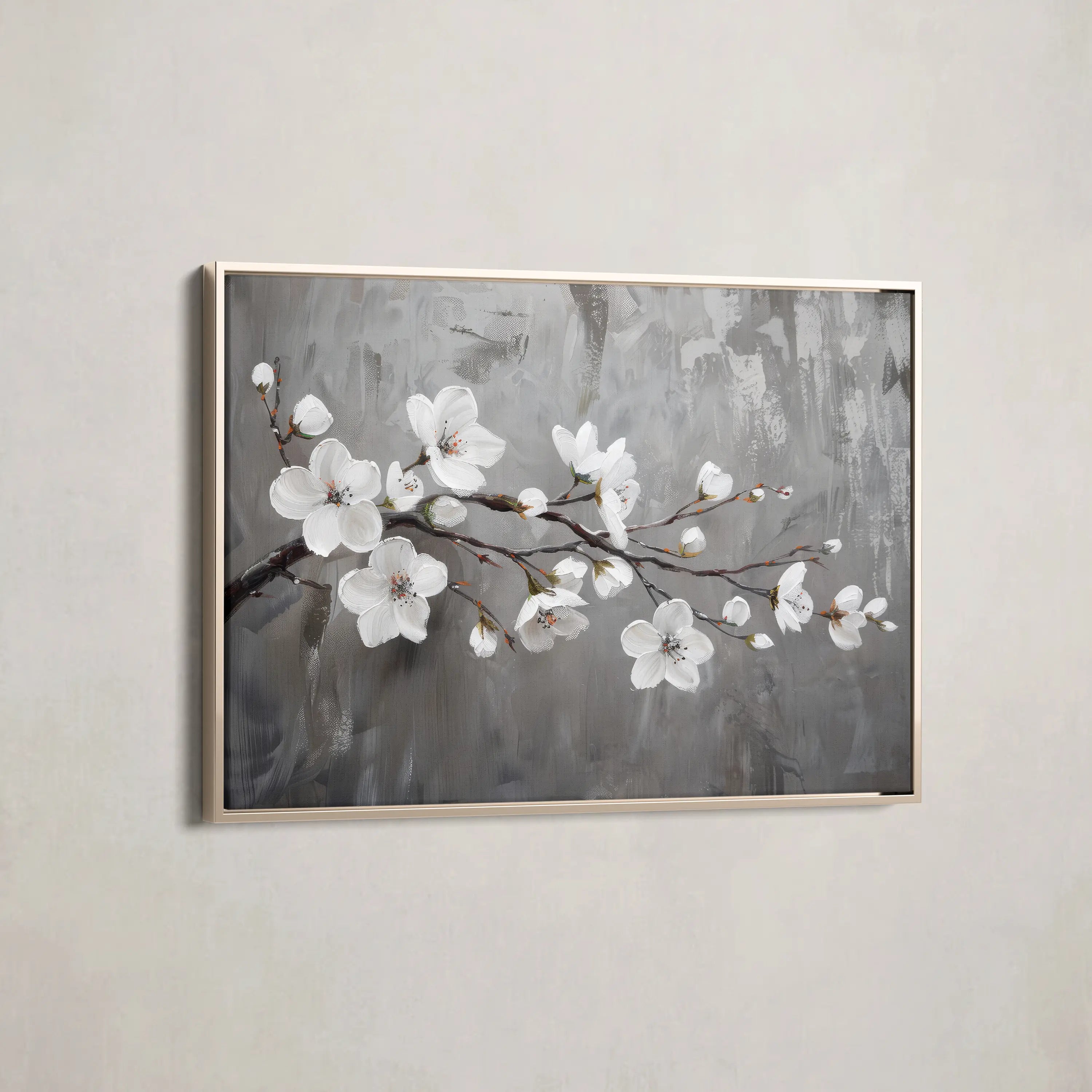 Floral Canvas Wall Art WAD497-F 90 x 60 cm / Stretched on hidden frame