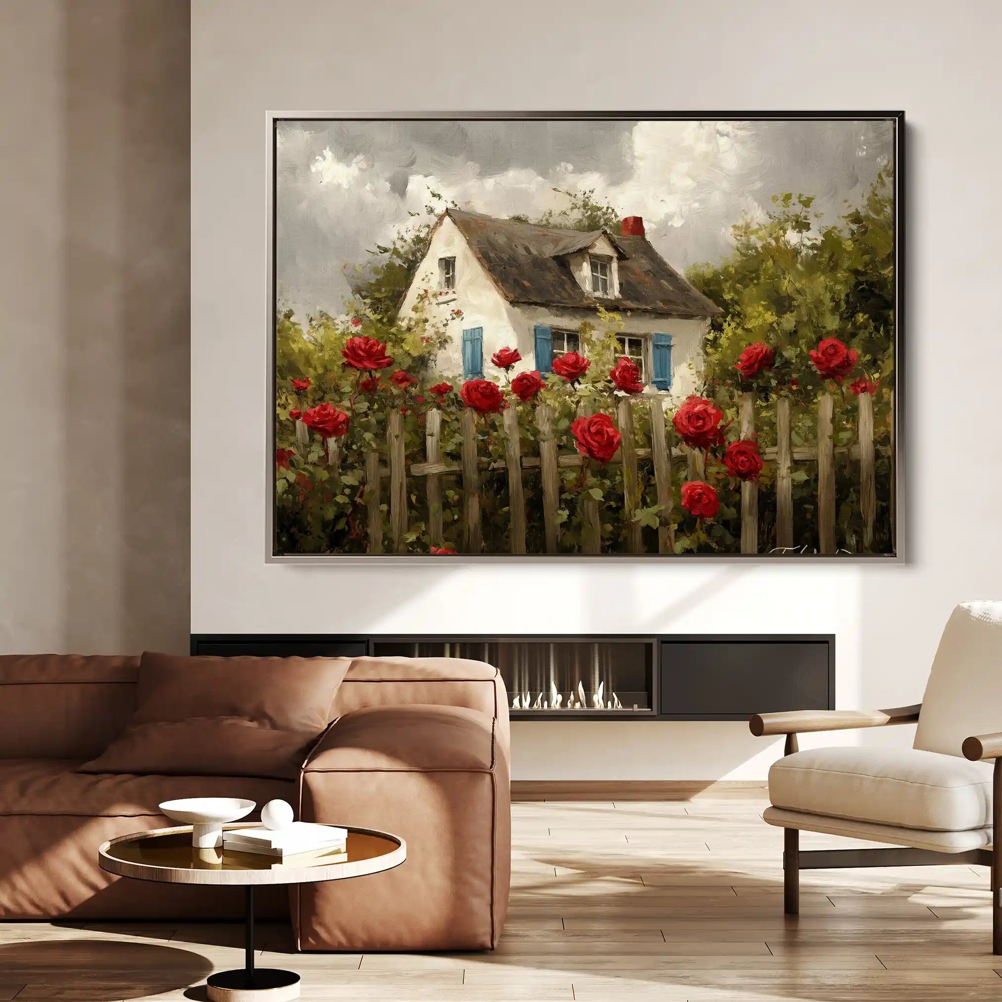 Landscape 497 Canvas Art 90 x 60 cm / Stretched on hidden frame