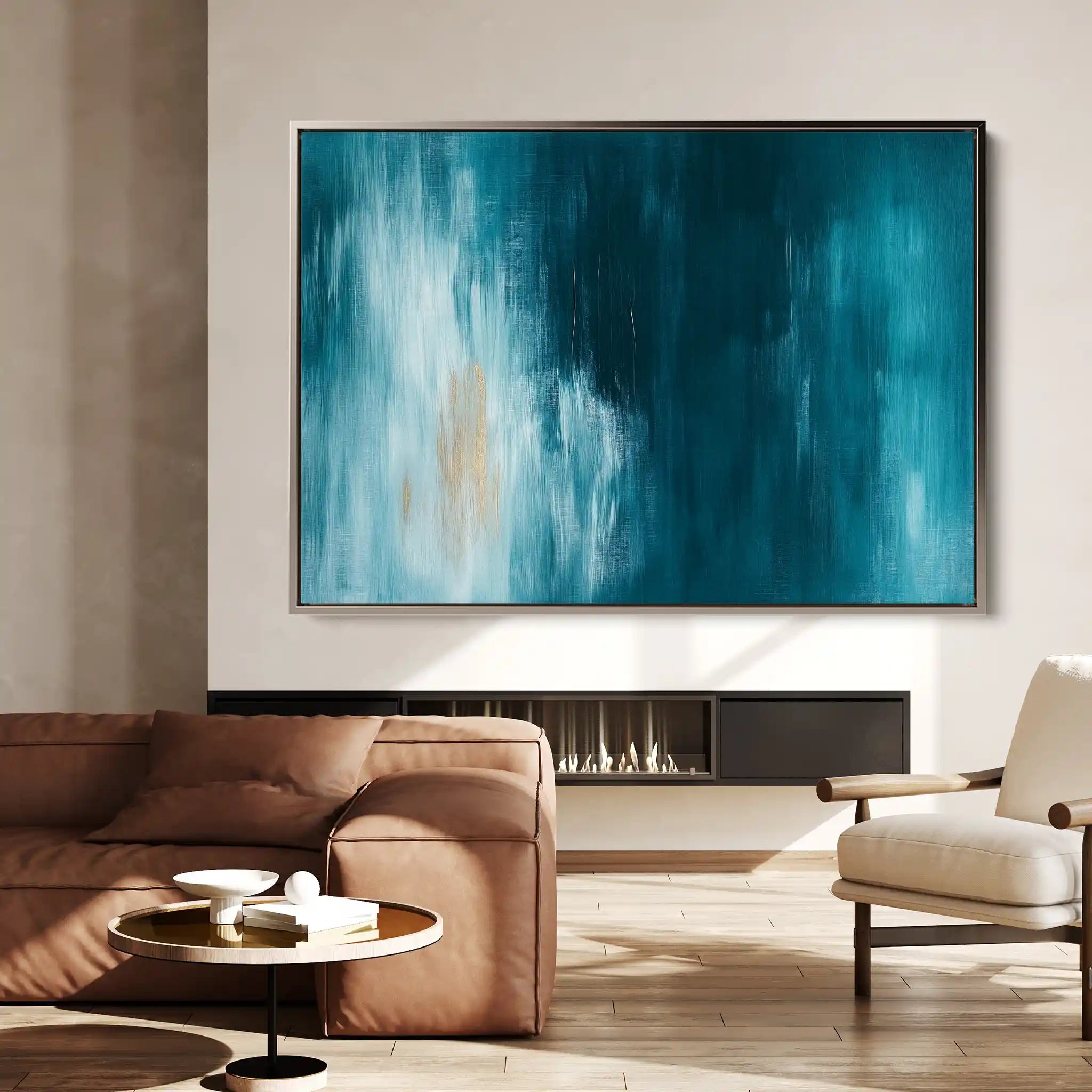 Abstract Canvas Wall Art WAD498-A 90 x 60 cm / Stretched on hidden frame