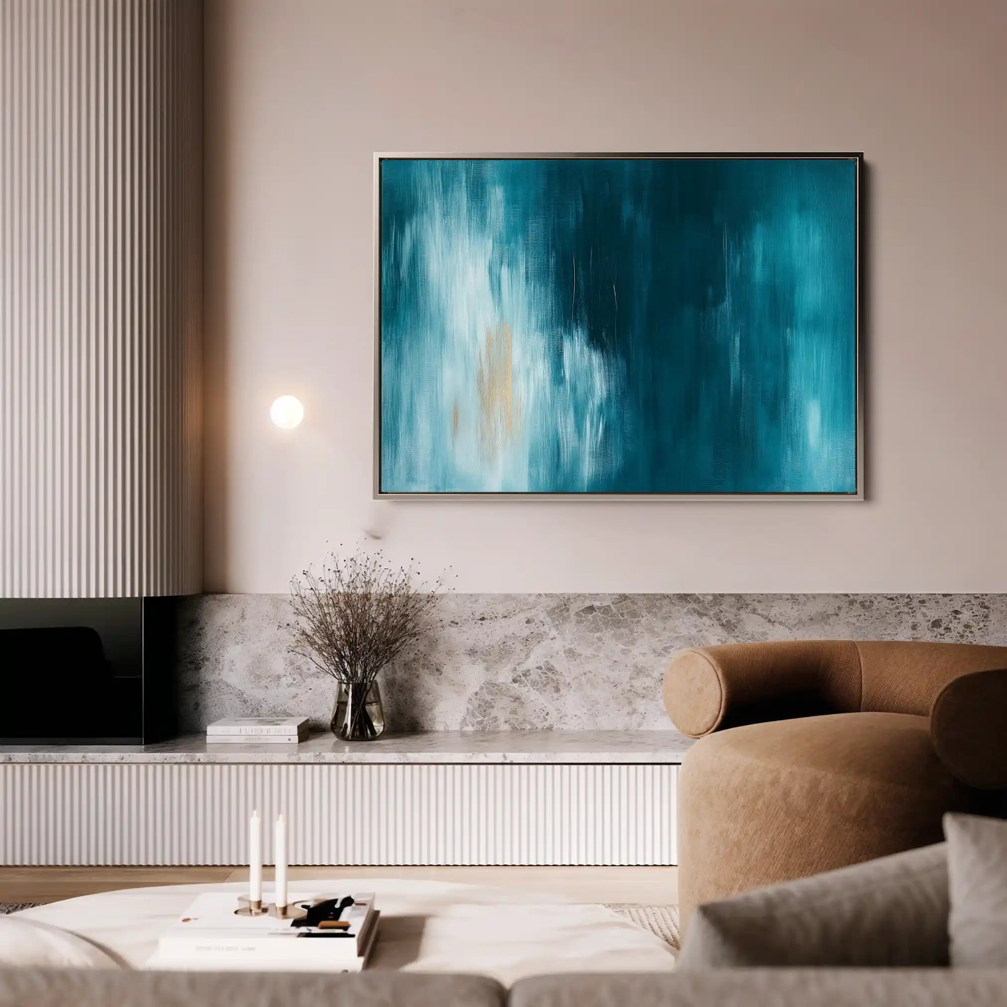 Abstract Canvas Wall Art WAD498-A 90 x 60 cm / Stretched on hidden frame